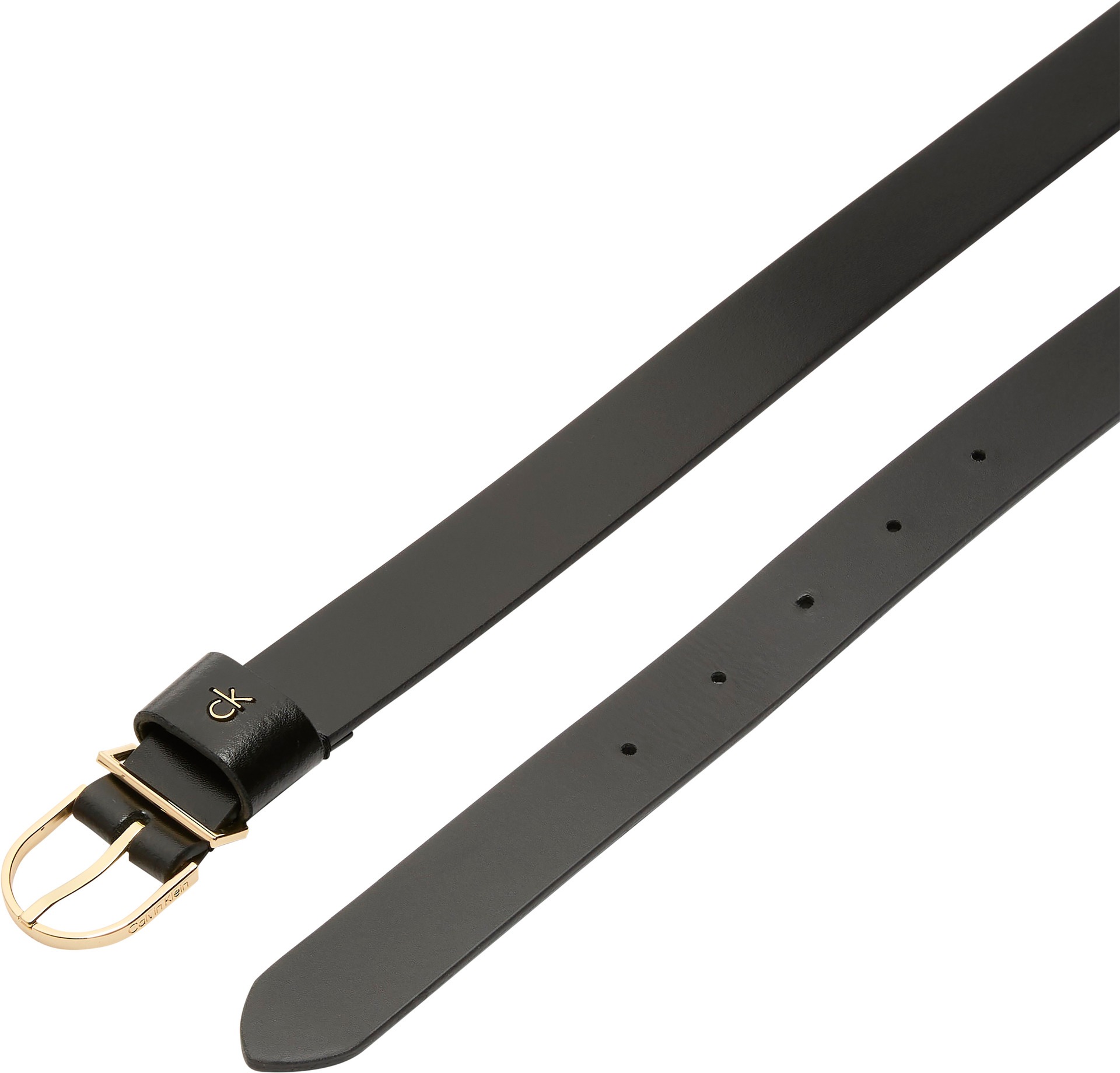 Calvin Klein Ledergürtel "CK METAL LOOP ROUND BUCKLE 25MM", Größenverstellb günstig online kaufen