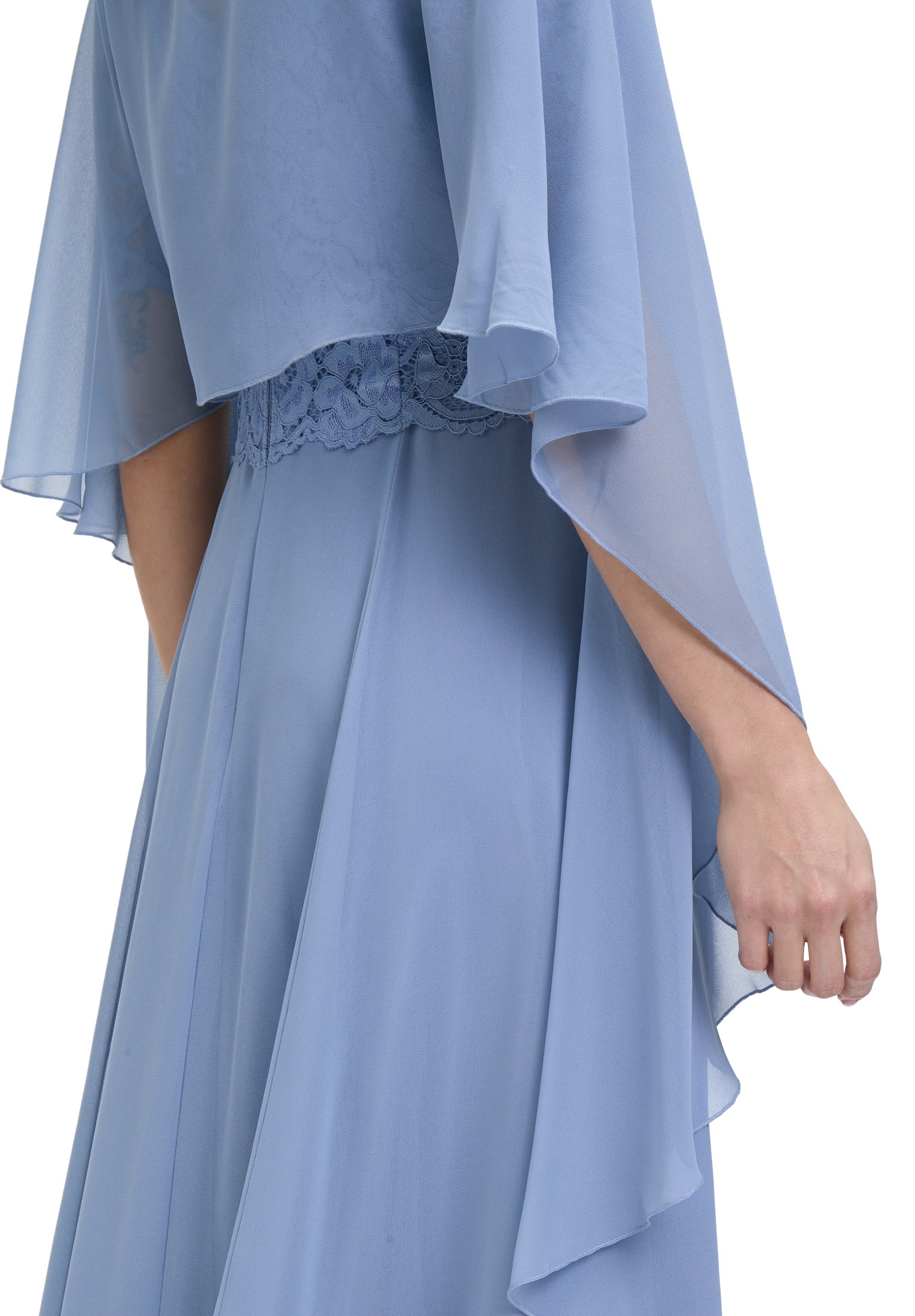 Vera Mont Multifunktionstuch »Vera Mont Damen Chiffonstola mit Volant«, Nahtführung