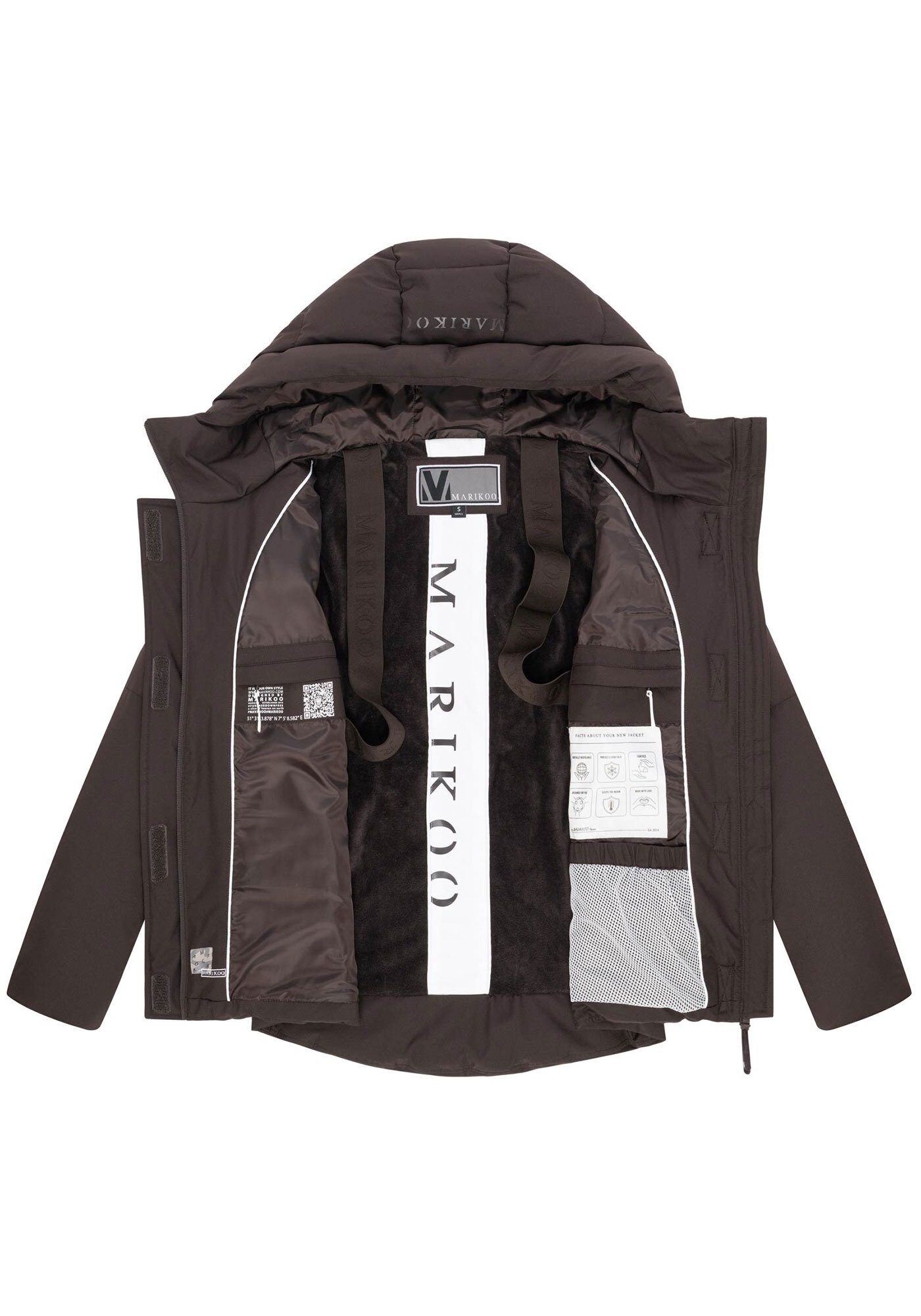 Marikoo Outdoorjacke »Elira«, mit warmem Teddyfell