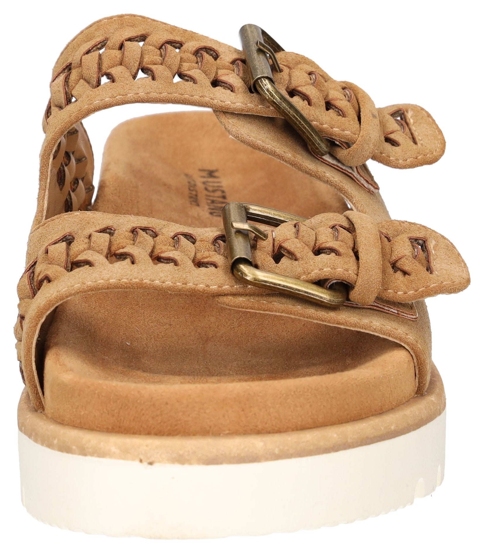 Mustang Shoes Pantolette, Sandale, Plateausandale, Pool Slides mit komfortablem Tieffußbett