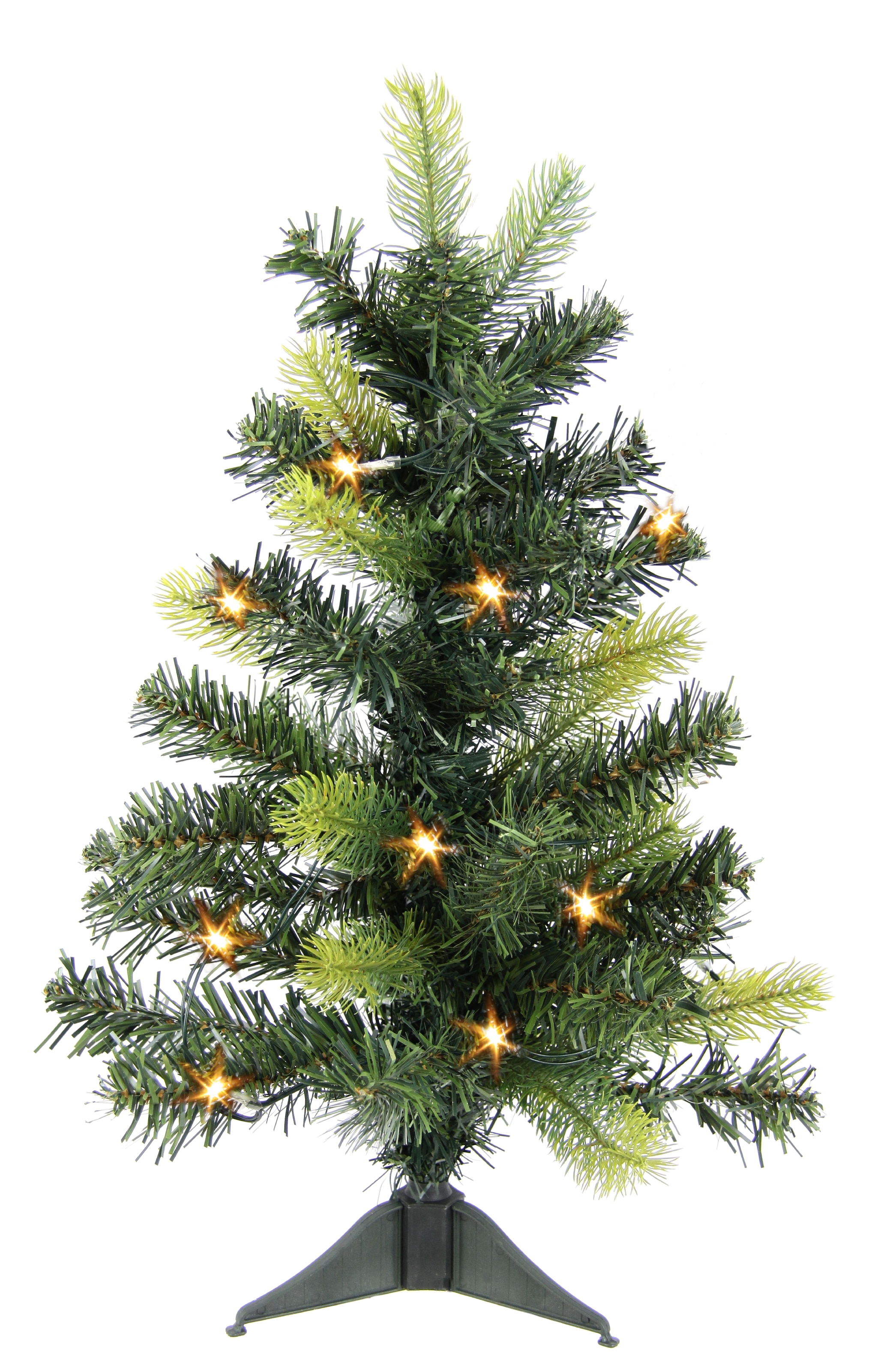I.GE.A. Künstlicher Weihnachtsbaum "LED-Tannenbaum" Mini Christbaum Weichnadel Kunsttanne Dekobaum Weihnachtsdeko Tanne