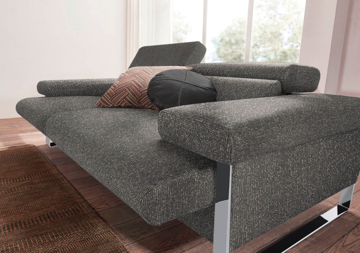 W.SCHILLIG 2-Sitzer »finn«, German Design Award 2016, Fußgestell Chrom glänzend, Breite 230 cm