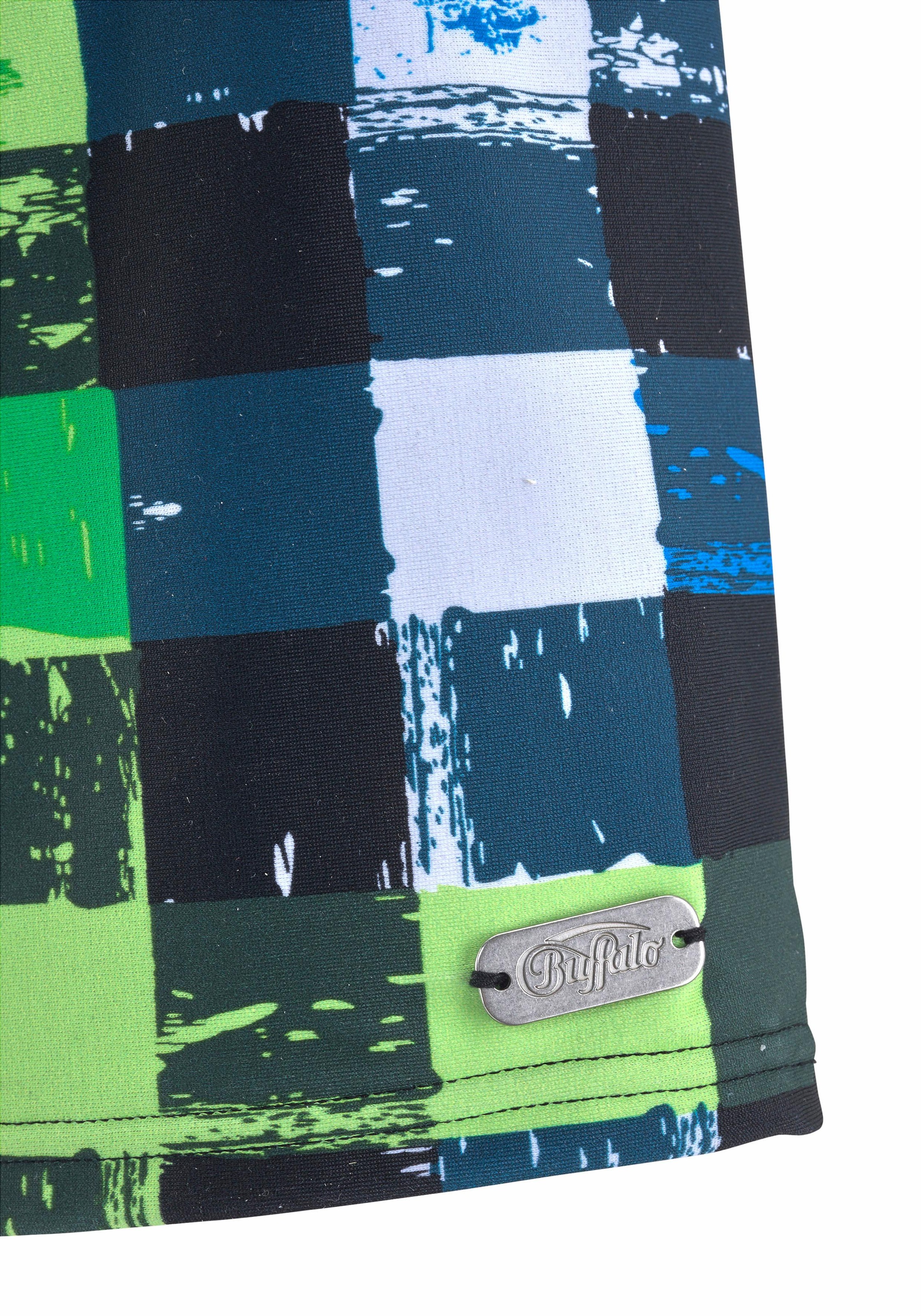 Thumbnail - Buffalo Boxer-Badehose in trendiger Karo-Optik