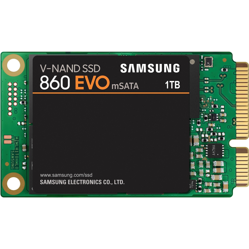 Samsung interne SSD »860 Evo mSATA III SSD«, 2,5 Zoll, Anschluss SATA III