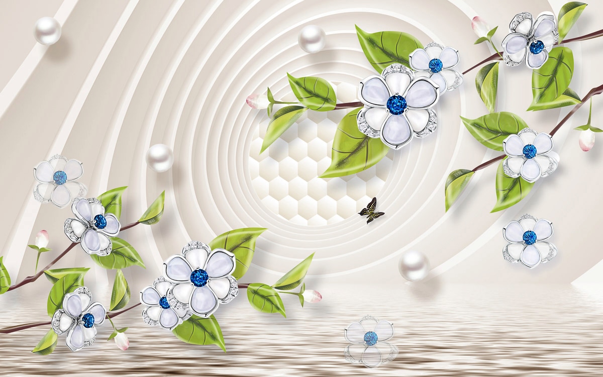 Papermoon "Muster mit Blumen"