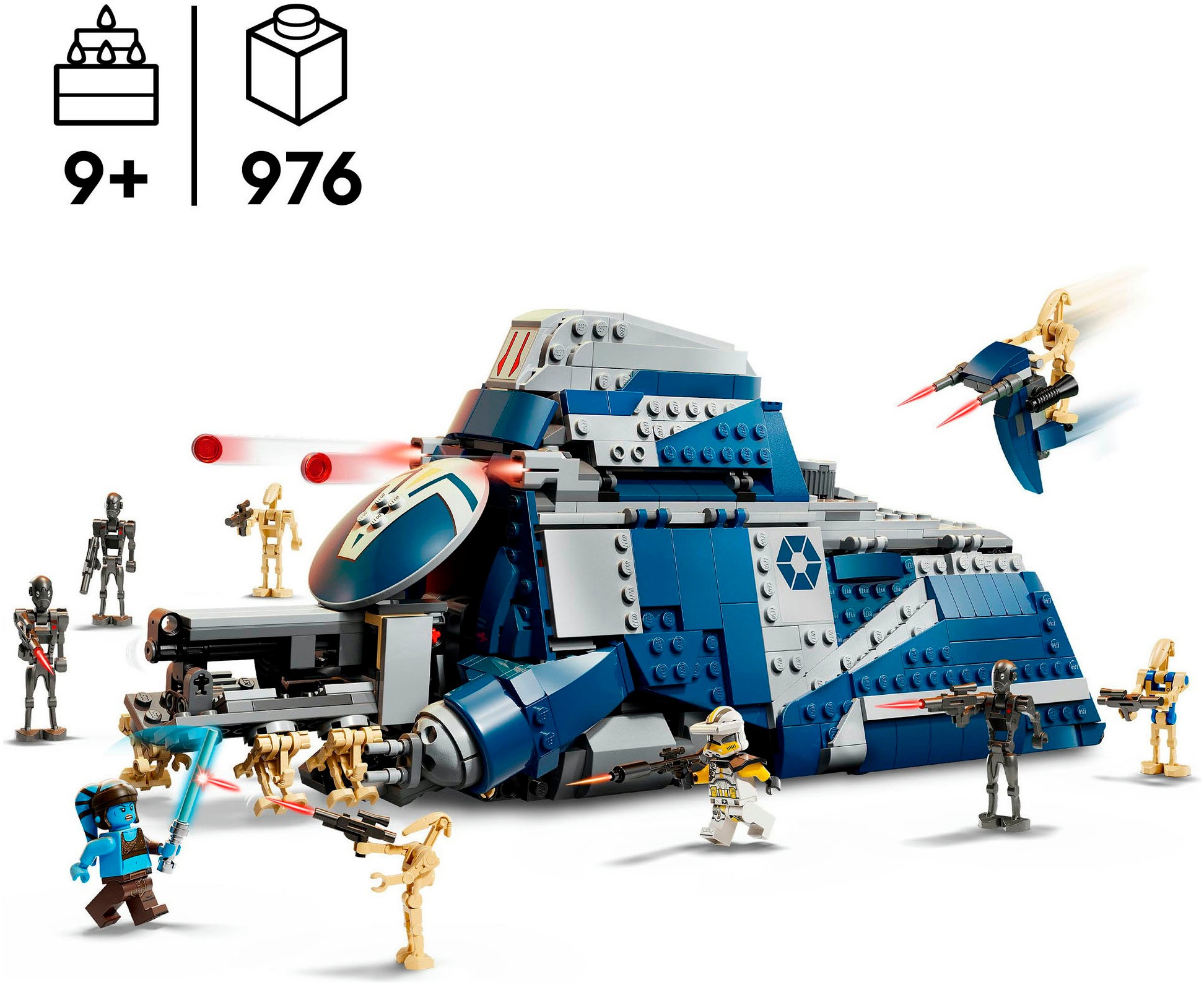 LEGO® Konstruktionsspielsteine »MTT der Separatisten in der Schlacht von Felucia (75435)«, (976 St.), ; Made in Europe