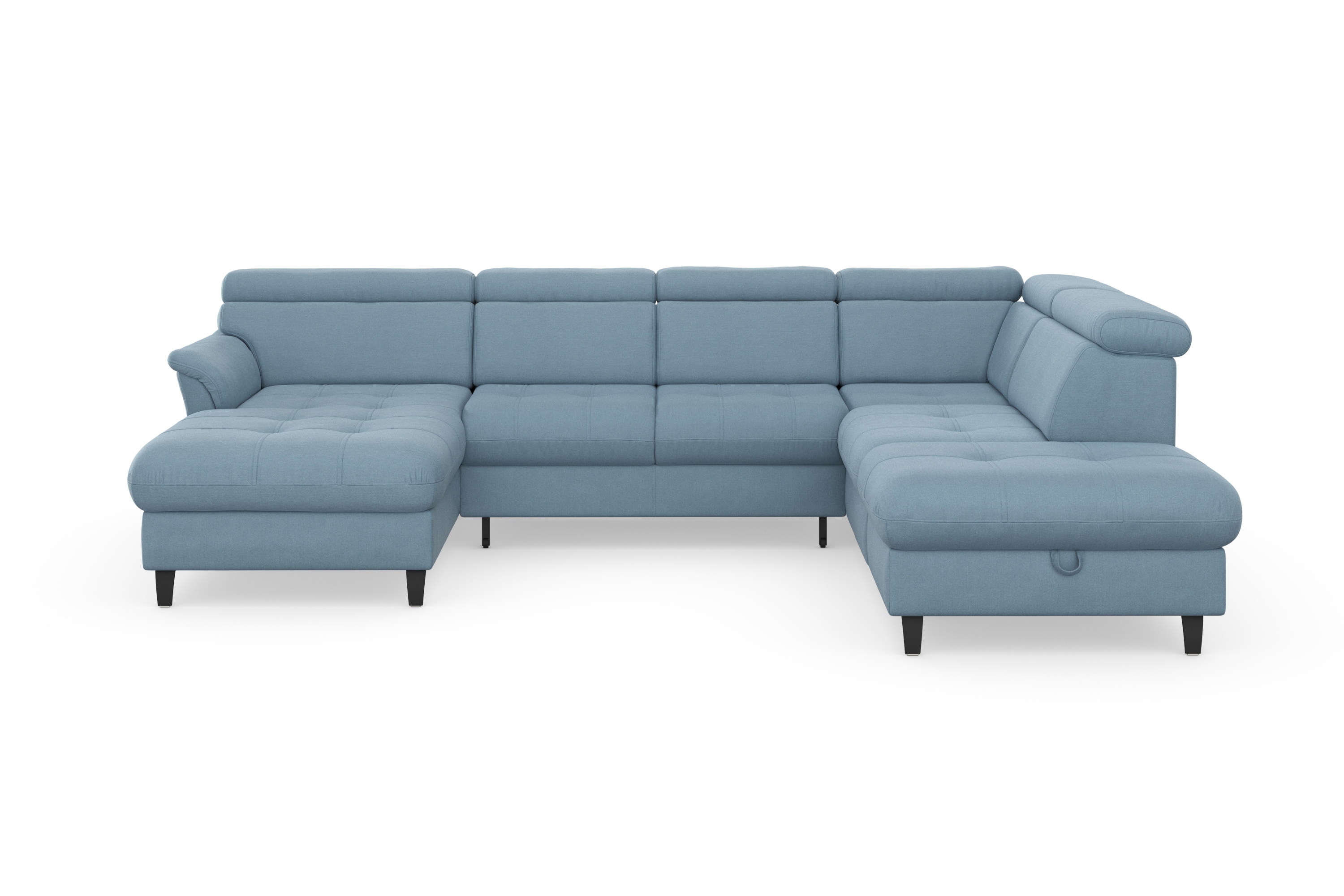sit&more Wohnlandschaft "Marano U-Form" inklusive Kopfteilverstellung, optional Schlaffunktion & Bettkasten