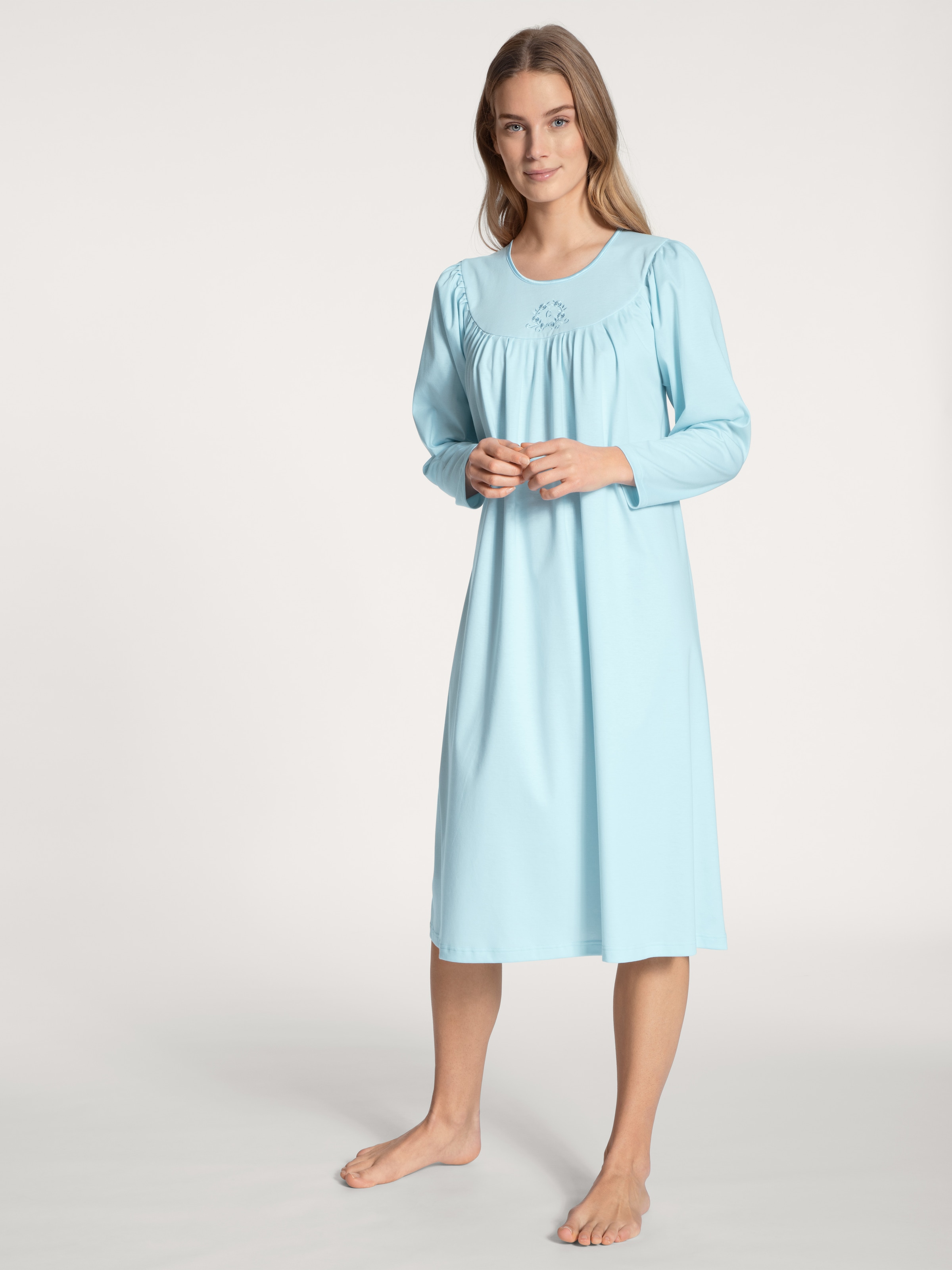 CALIDA Nachthemd "Soft Cotton", Raglanärmeln, Langarm, Interlock-Qualität, günstig online kaufen