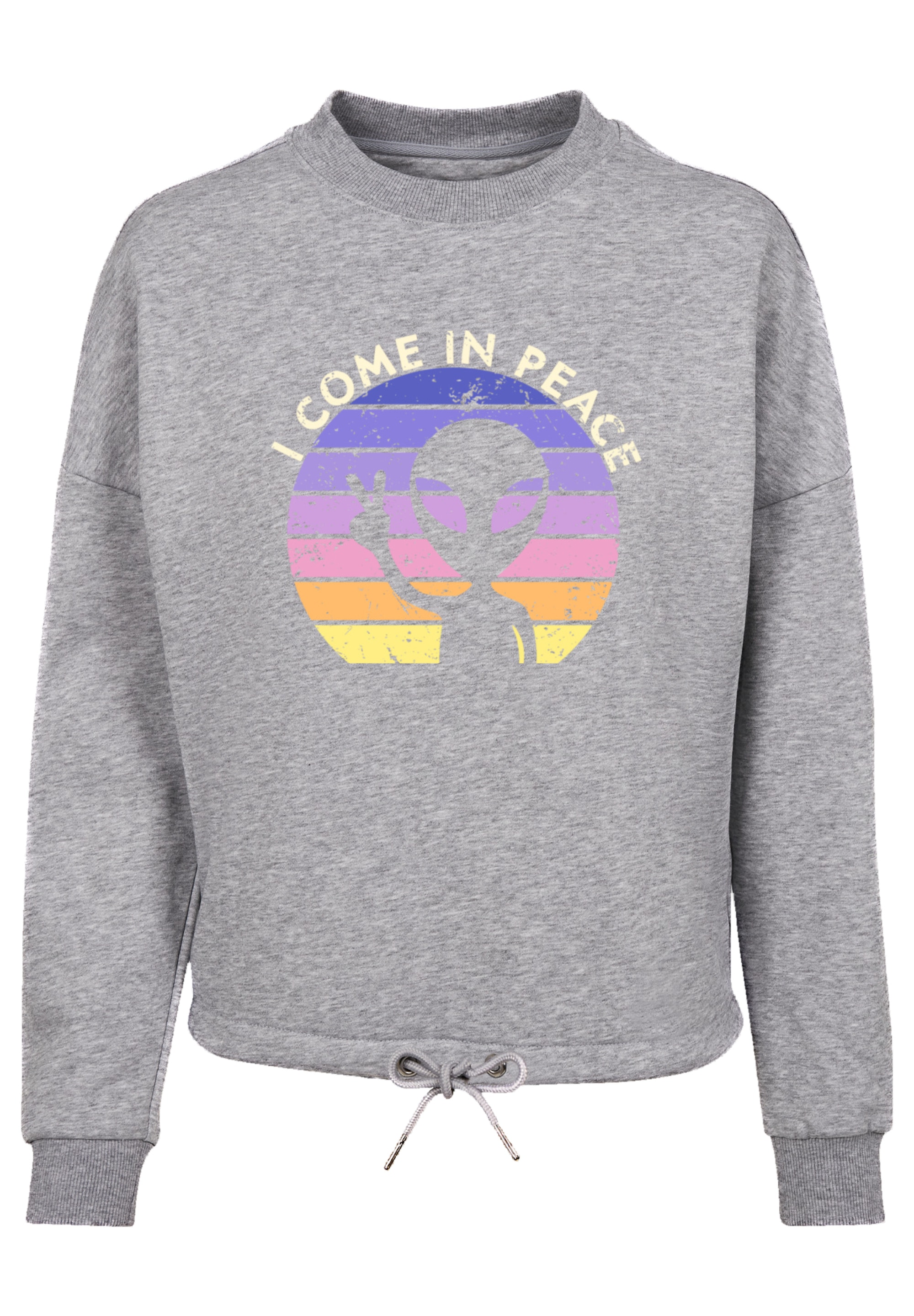 F4NT4STIC Sweatshirt »Alien Peace Sunset«, Premium Qualität