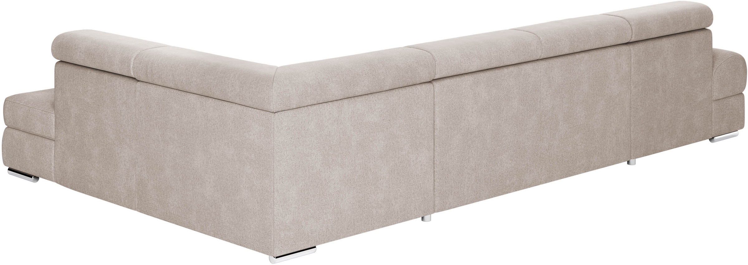 Wohnlandschaft SIT & MORE "U-Form", grau (elefant), B:345cm H:79cm T:213cm, 100% Polyester, Sofas, Wohnlandschaft, mit verstellbaren Kopfteilen, wahlweise mit Bettfunktion 9