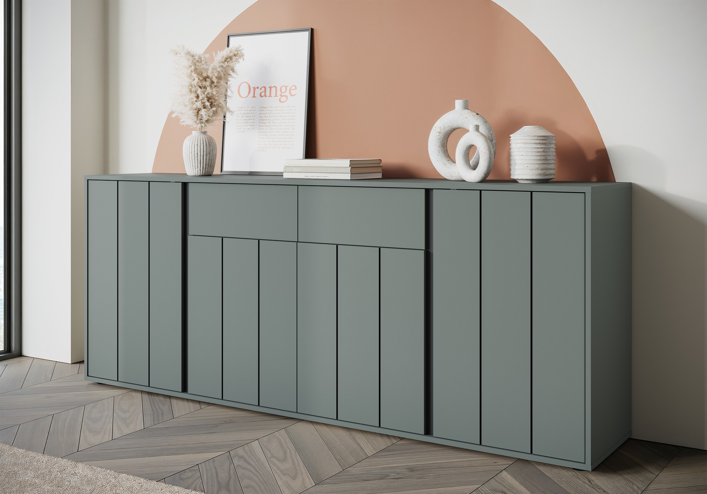 Home affaire Sideboard "VEDDEL" Breite ca.203 günstig online kaufen