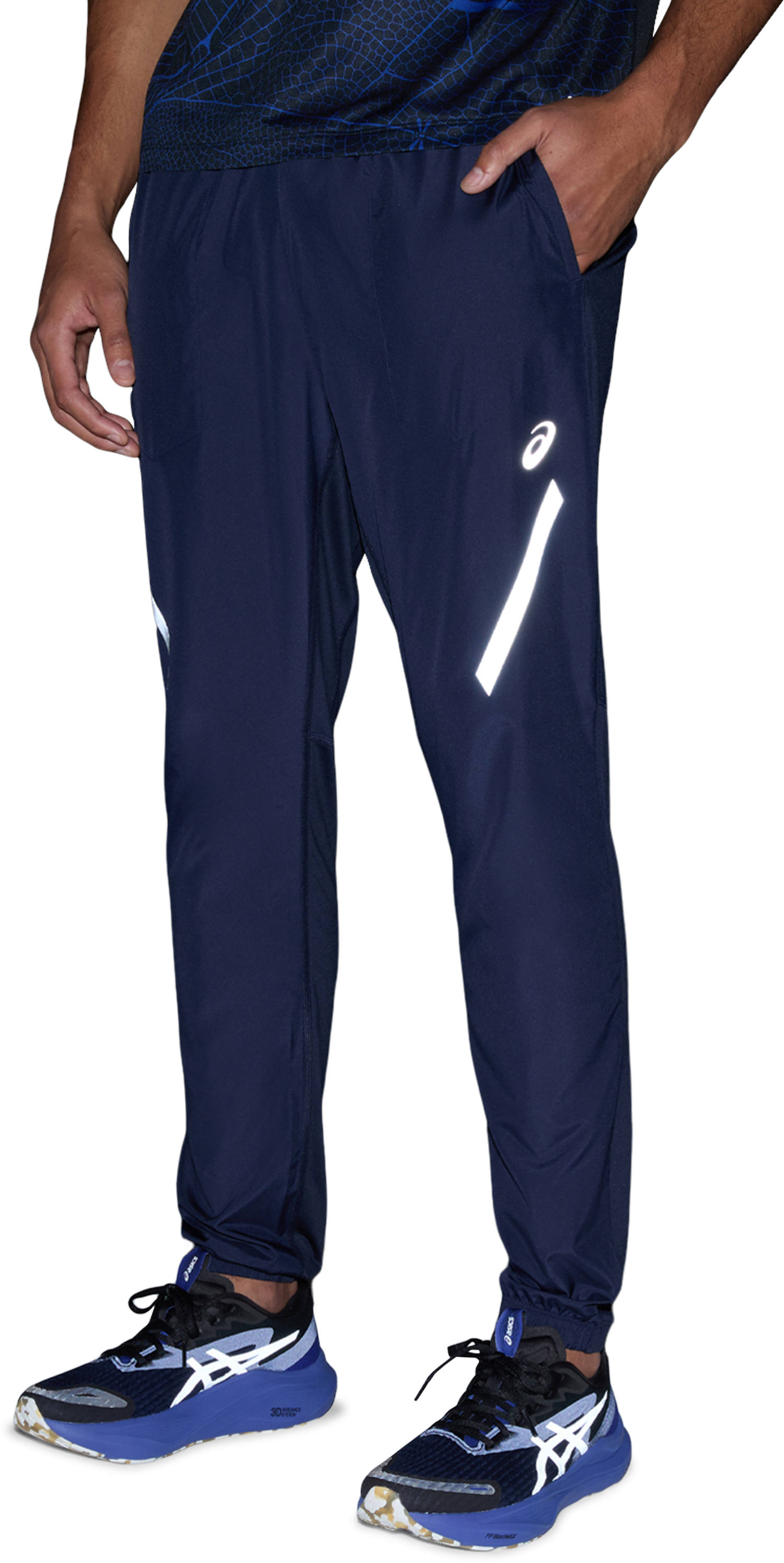 Asics Laufhose "LITE-SHOW PANT" mit reflektierenden Details, mit Kordelvers günstig online kaufen