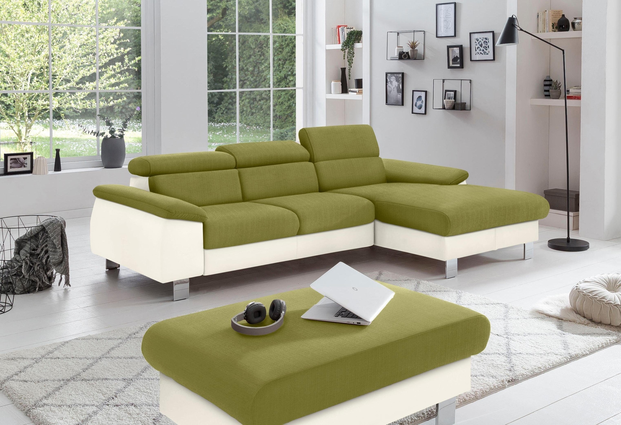 COTTA Polstergarnitur "Komaris L-Form", (Set), Set bestehend aus: Ecksofa m günstig online kaufen