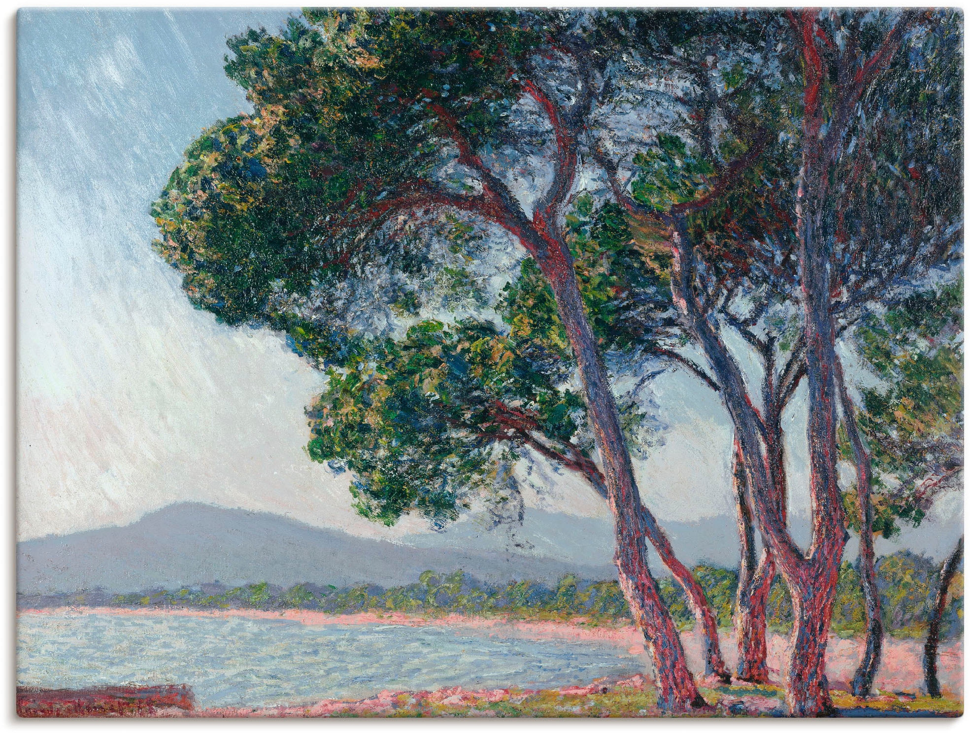 Artland Leinwandbild "Der Strand bei Juan-les-pins. 1888" Gewässer 1 Stk. t günstig online kaufen