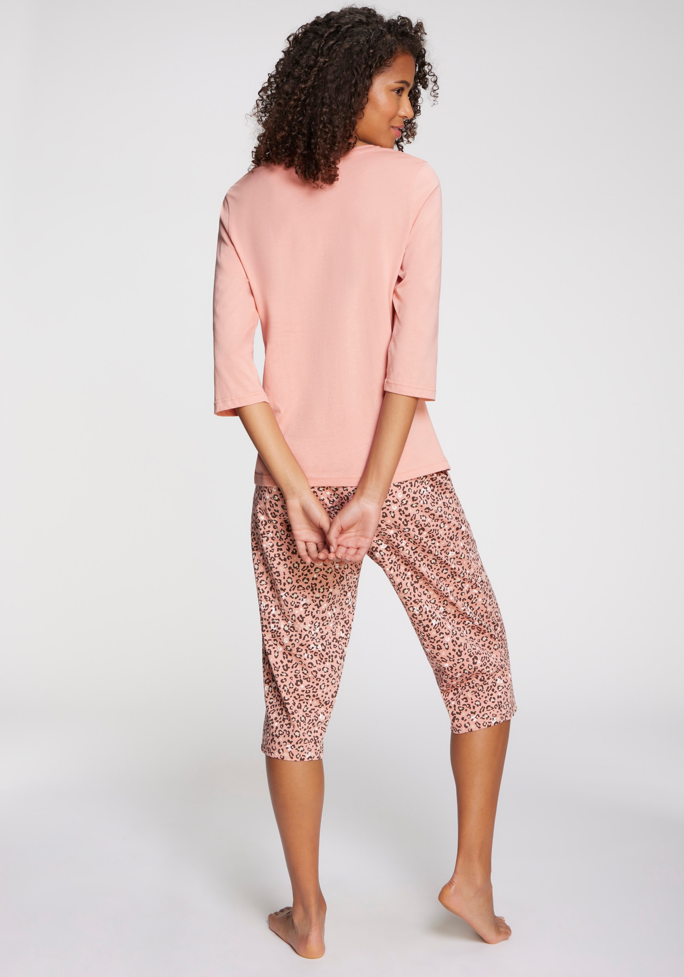 Thumbnail - Vivance Dreams Capri-Pyjama, 2 Stk. mit schönem Animalprint