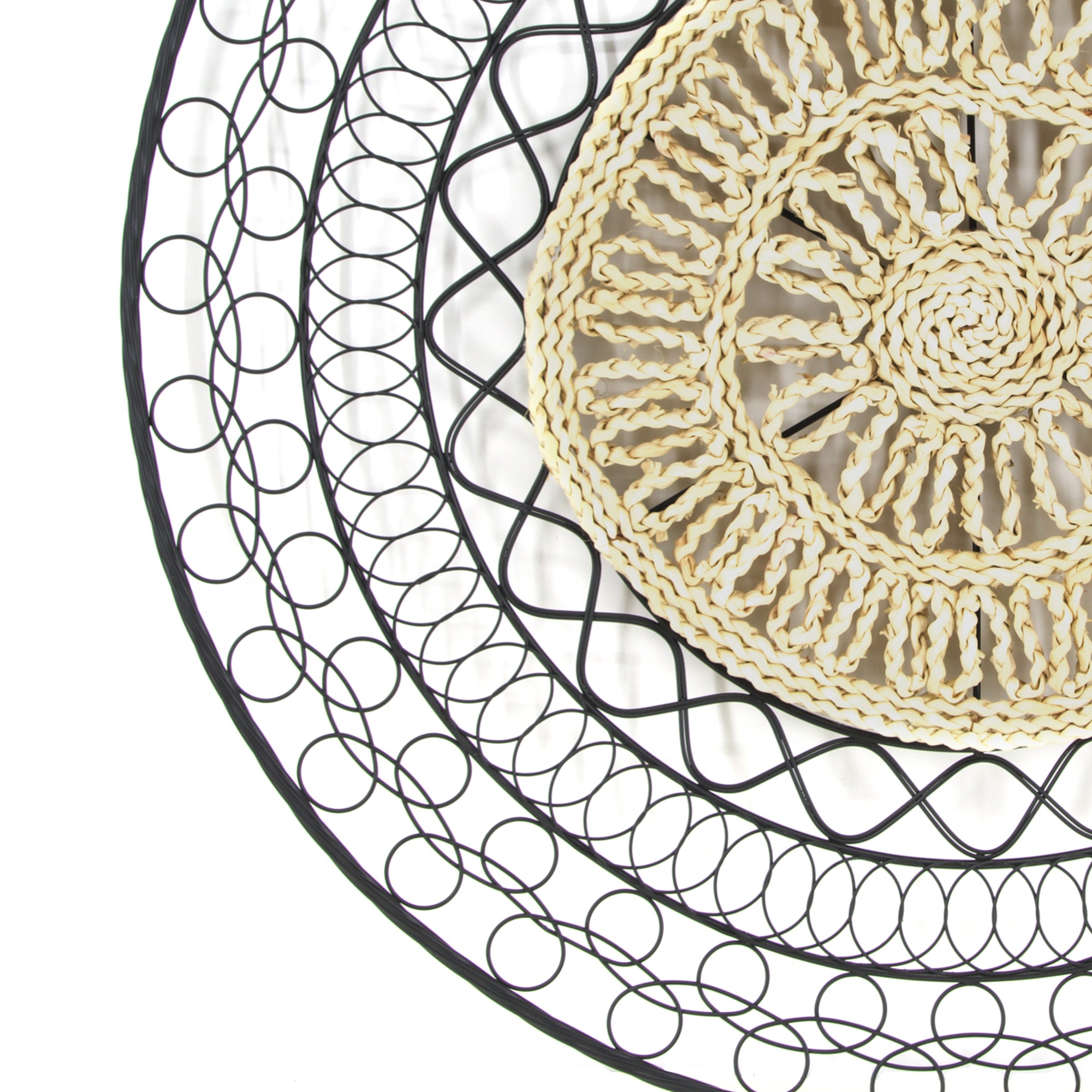 Art for the home Wandbild »Rotan Mandala Rund«, (1 St.), Luxus Metal Art Wanddeko