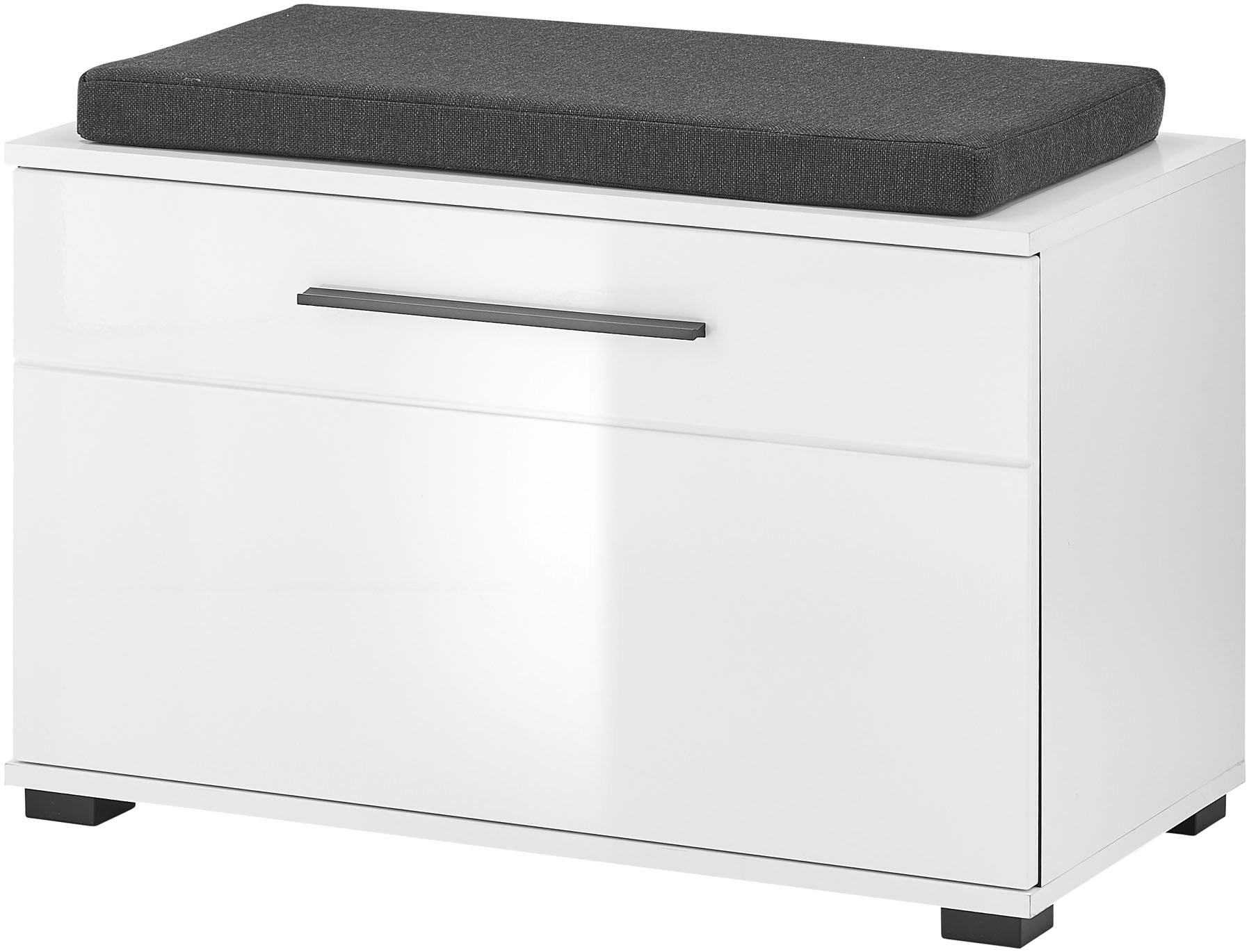 Home affaire Polsterbank "Cantara, Garderobenbank mit Klappe, Sitzbank in zwei Farben" 2 Stk. tlg. inkl. Sitzkissen, Platz für ca. 6 Paar Schuhe, 80 cm breit