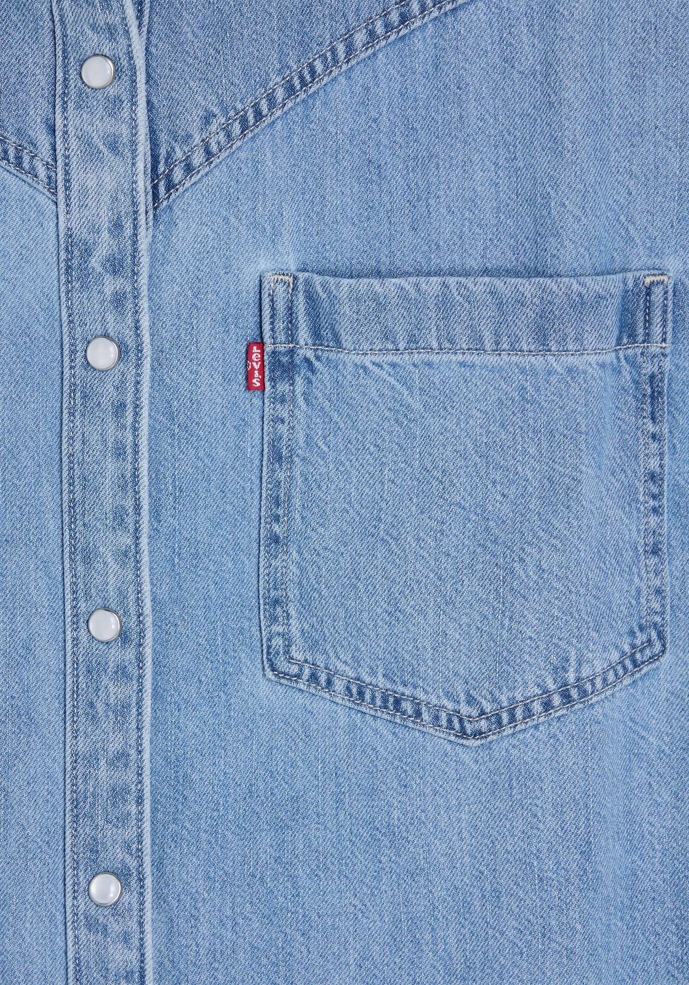 Levi's® Plus Jeanskleid »PL LOUISA SS DENIM DR«, mit Druckknopfleiste