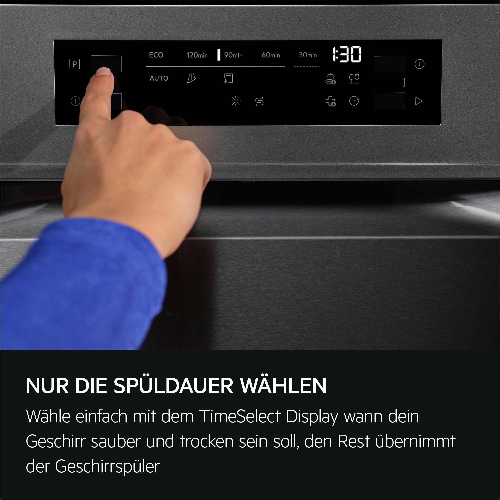 AEG Unterbaugeschirrspüler 6000 »GU620B2SCM« Spülmaschine – starke Sprühabdeckung, viel Platz & sauber