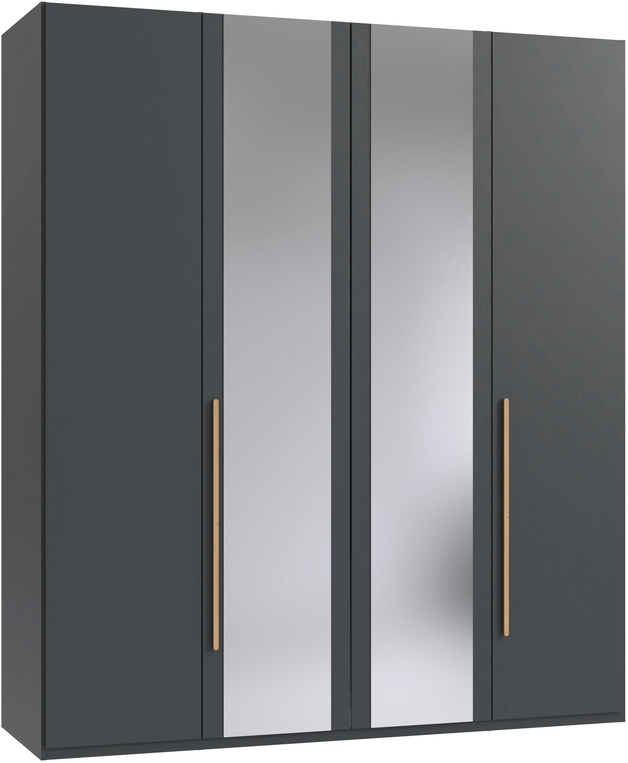 Wimex Drehtürenschrank "London in den Breiten 180cm, 225cm und 270cm erhältlich, inkl. Spiegel" Kleiderschrank wahlweise mit Basic- o. Premium-Ausstattung erhältlich