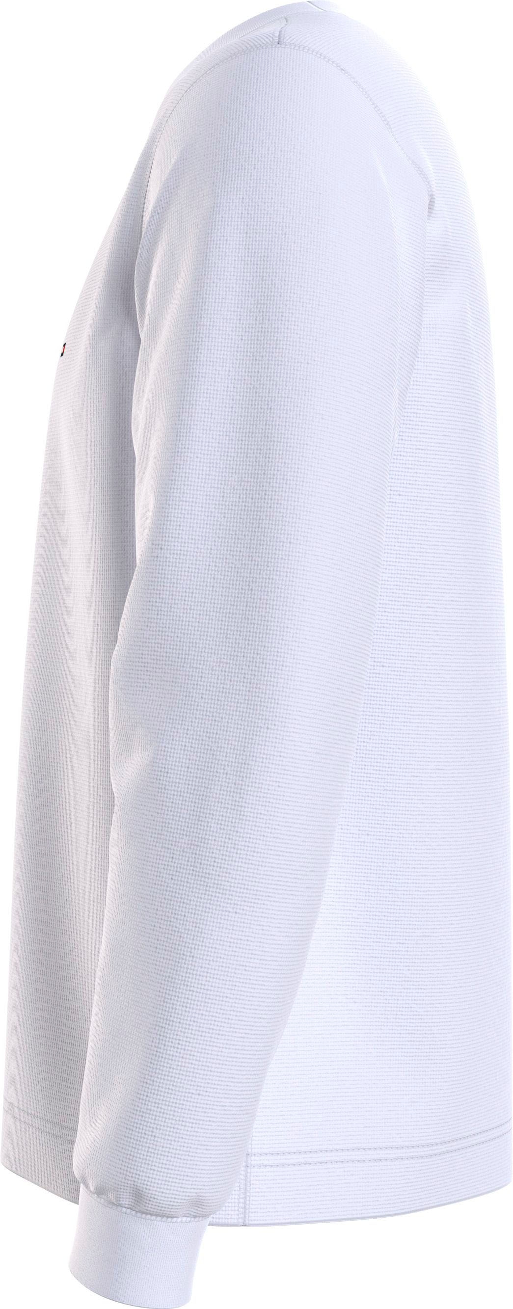 Tommy Hilfiger Rundhalspullover »TEXTURED LS TEE« mit Rundhalsausschnitt