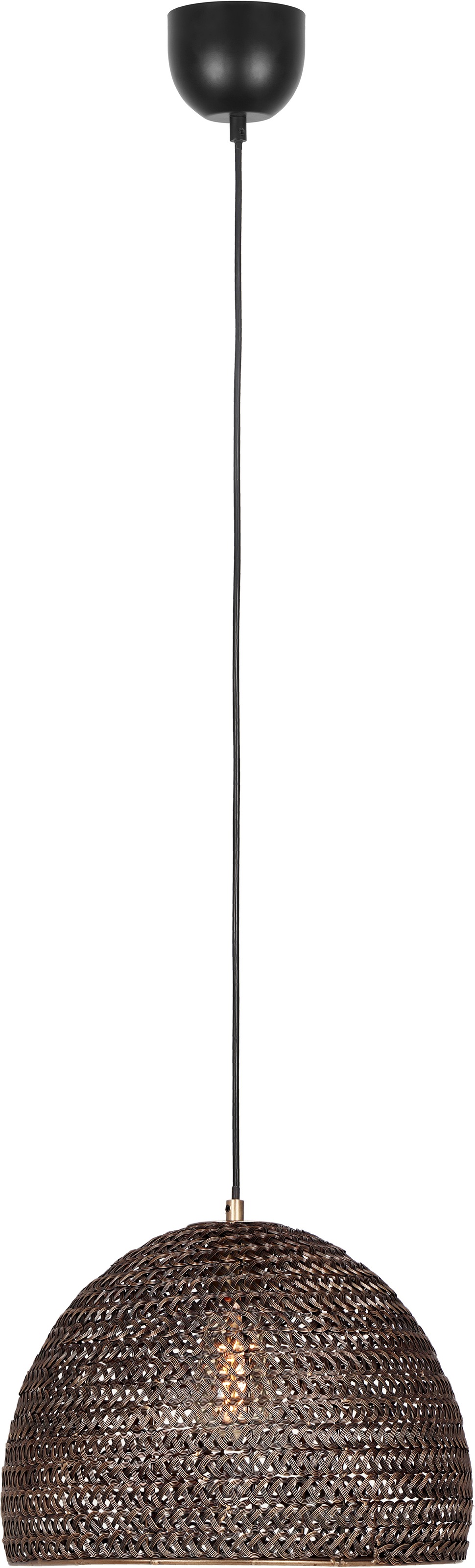 TRIO Leuchten Pendelleuchte »KAMARA, Vintage Hängelampe Ø 36cm Höhe bis 150 cm« E27 1 Stk. warmweiß - kaltweiß Lampenschirm aus Metall-Geflecht, exkl 1x E27 max 10W