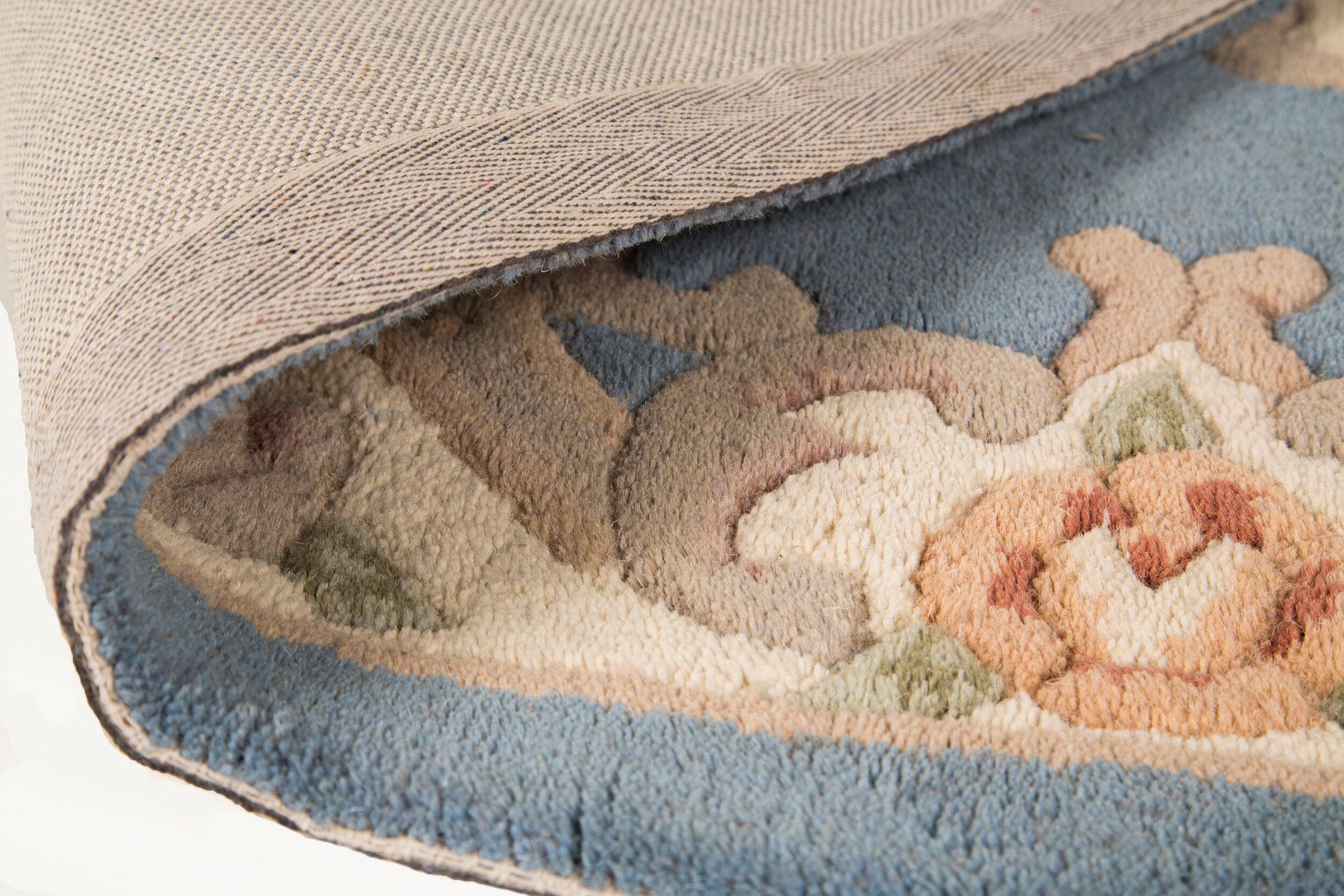 FLAIR RUGS Wollteppich »Aubusson«, rund auf Rechnung | BAUR