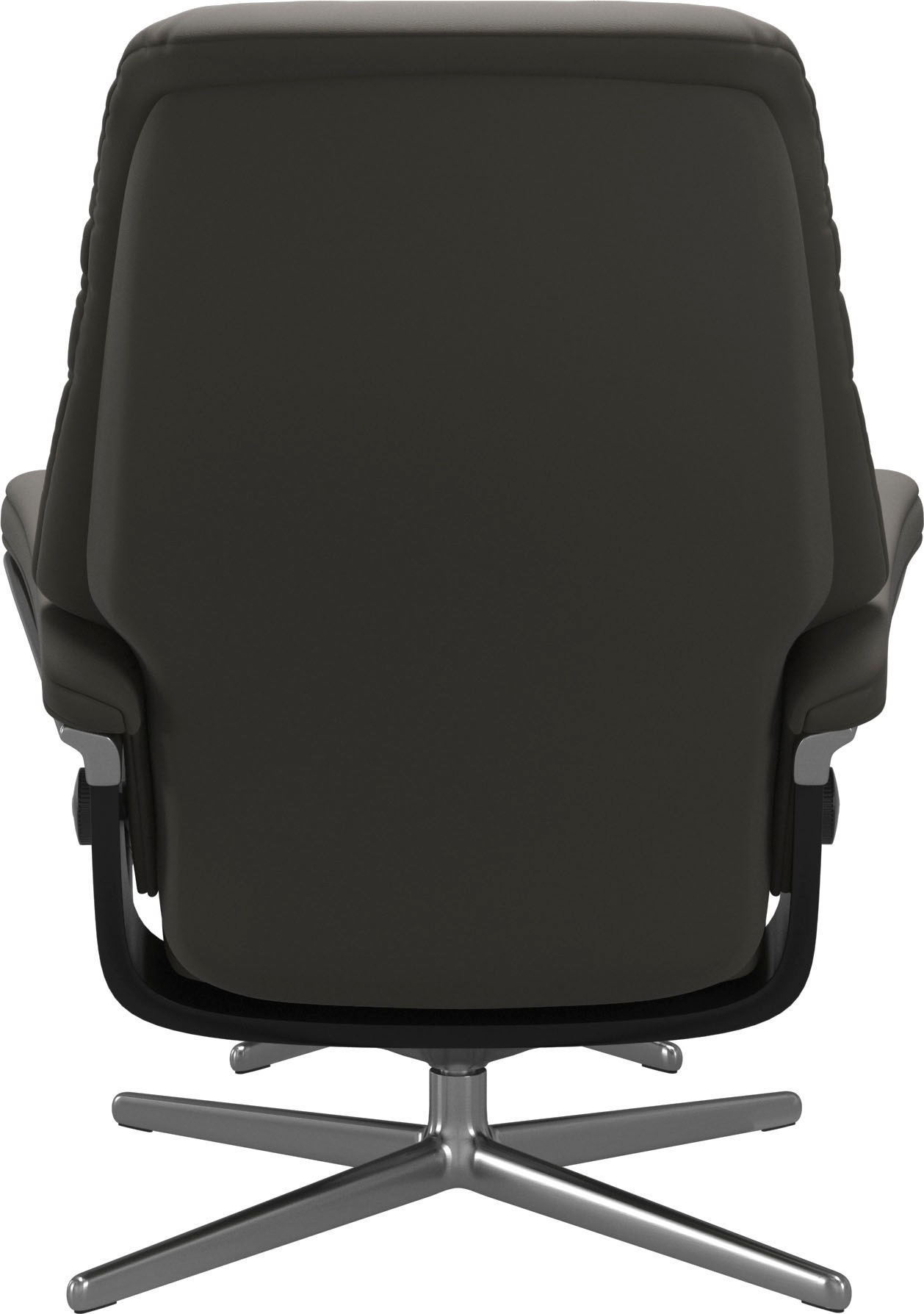 Thumbnail - Stressless Relaxsessel "Sunrise" Set, Relaxsessel mit Hocker, mit Hocker, mit Cross Base, Größe S, M & L, Holzakzent Sch...