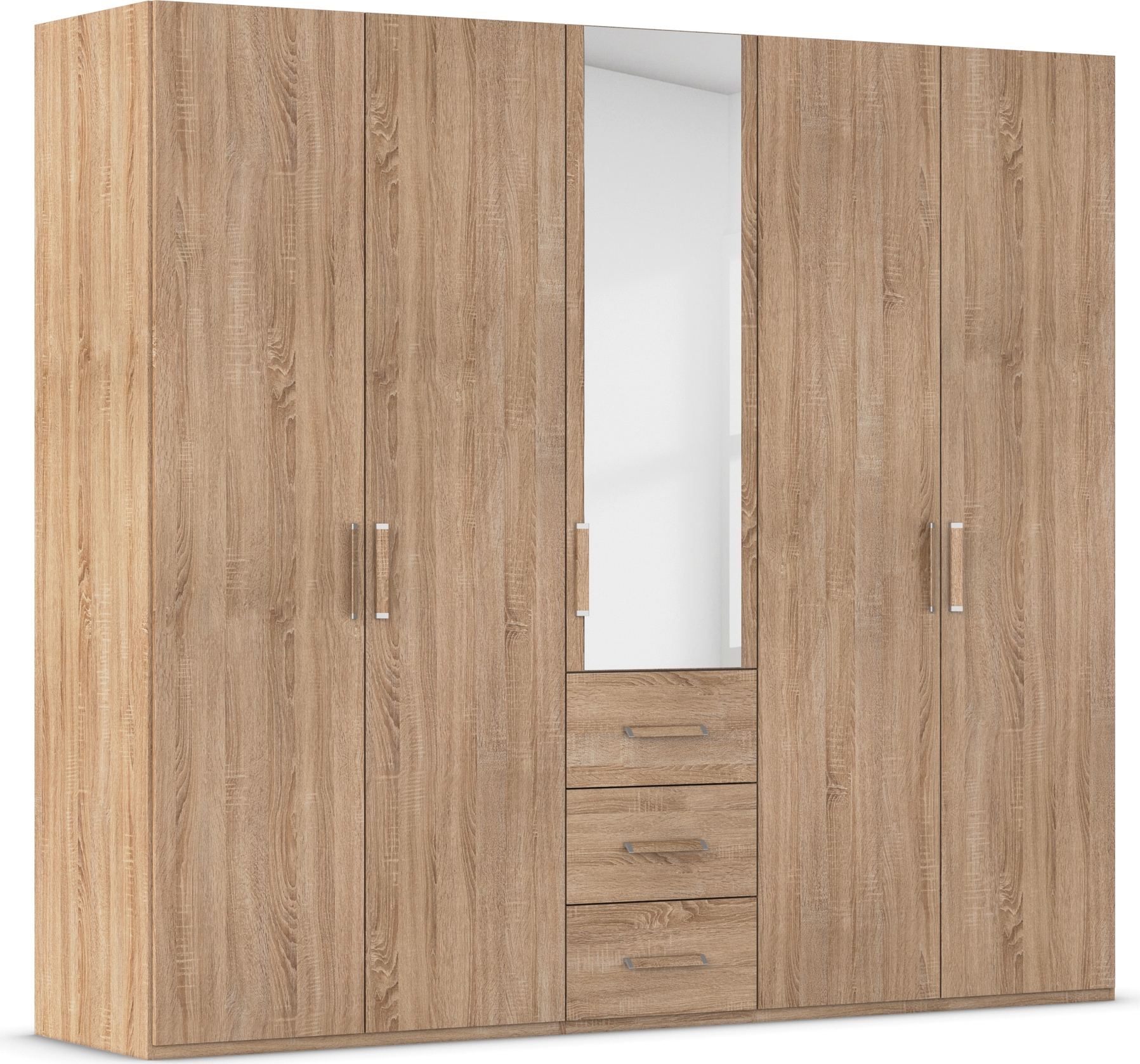 rauch Drehtürenschrank "Kleiderschrank Schrank Garderobe Schlafzimmerschrank EVELYN" in 2 Höhen 197 oder 210 cm erhältlich, inkl. SOFT-CLOSE-FUNKTION, in elegantem Stil mit Schubladen 3 Breiten und 2 Höhen MADE IN GERMANY