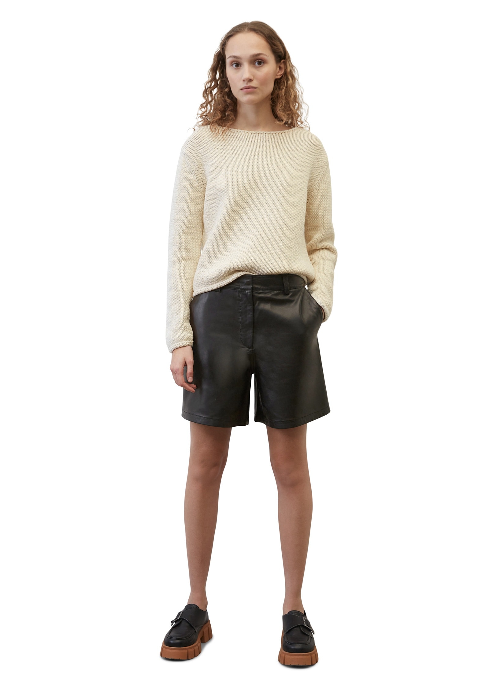 Marc O'Polo Shorts »aus supersoftem Lammleder«