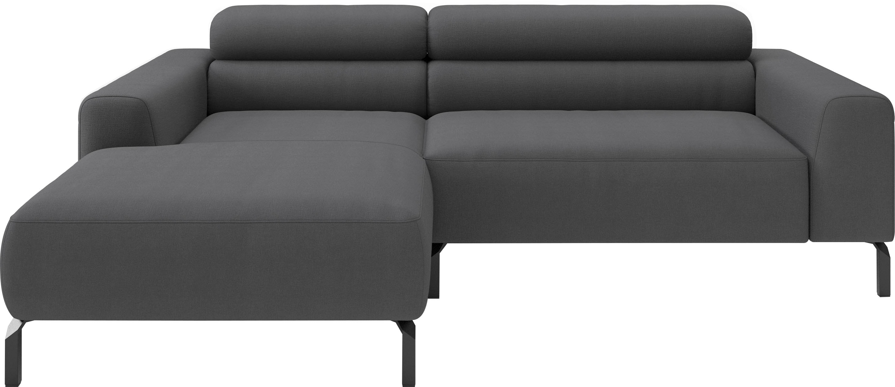 Home affaire Ecksofa "Ecksofa, L-Form, incl. Kopfteilverstellung, Breite 223 cm" wahlweise elektrische Sitztiefenverstellung