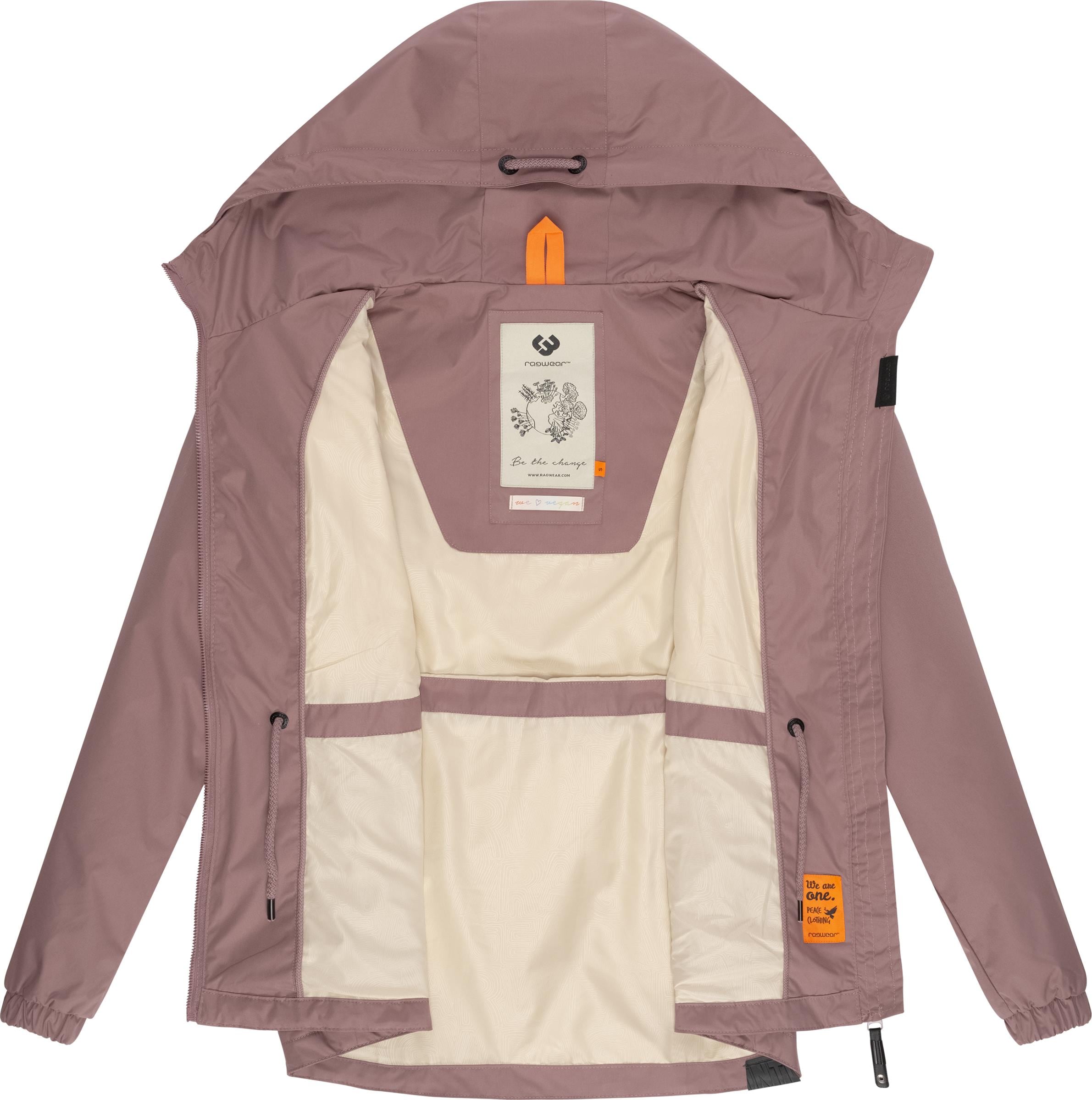 Ragwear Outdoorjacke »Danka«, mit Kapuze, Wasserdichte Übergangsjacke mit großer Kapuze