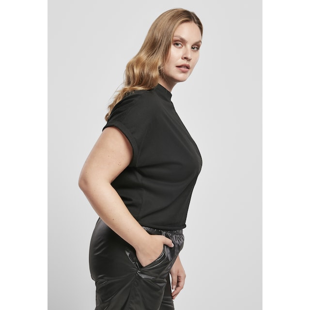 URBAN CLASSICS T-Shirt »Frauen Ladies Short Oversized Cut On Sleeve Tee«, (1  tlg.) online bestellen | BAUR