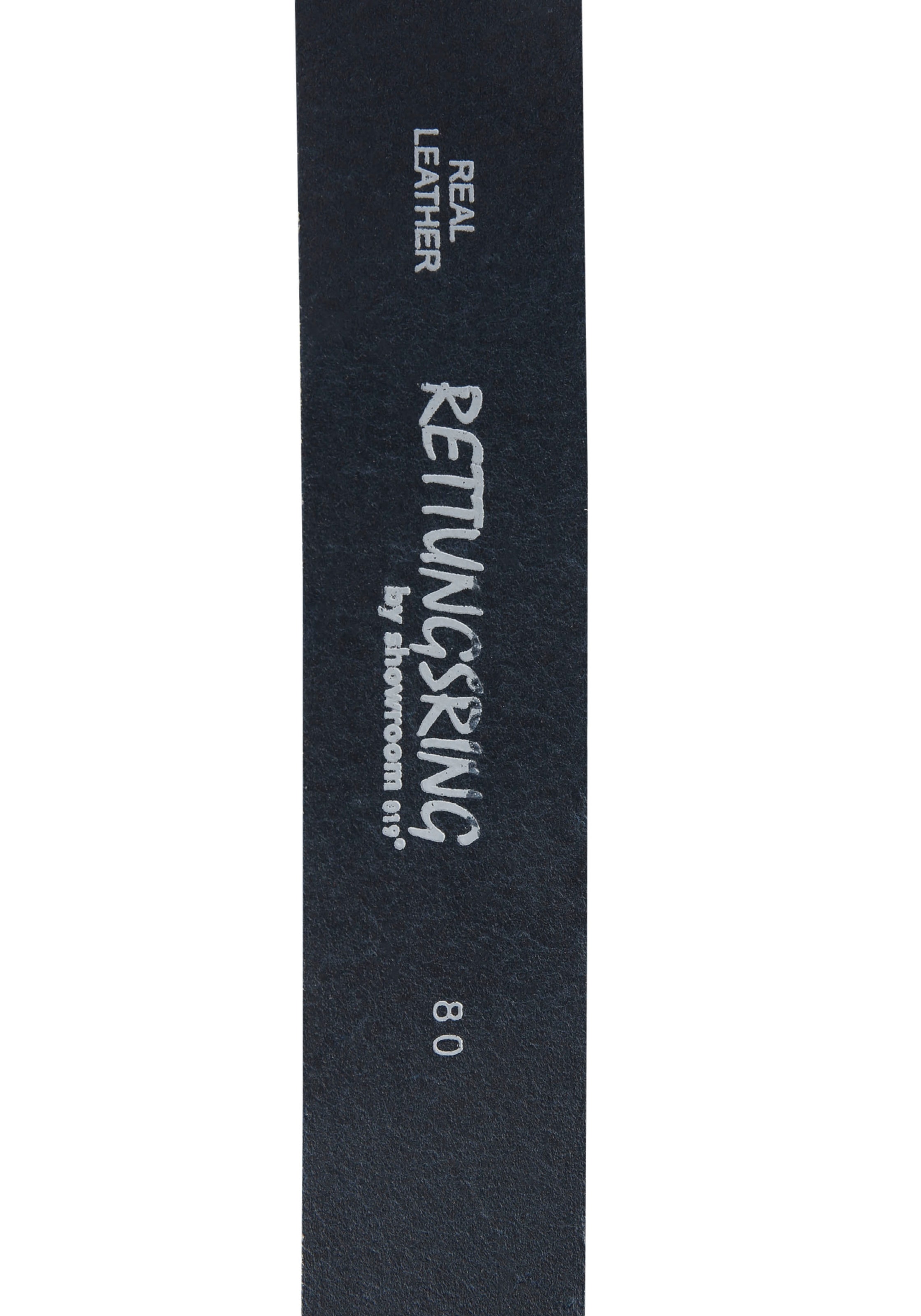 RETTUNGSRING by showroom 019° Ledergürtel, mit austauschbarer Schließe »Rechteck Eingefasst Grau«