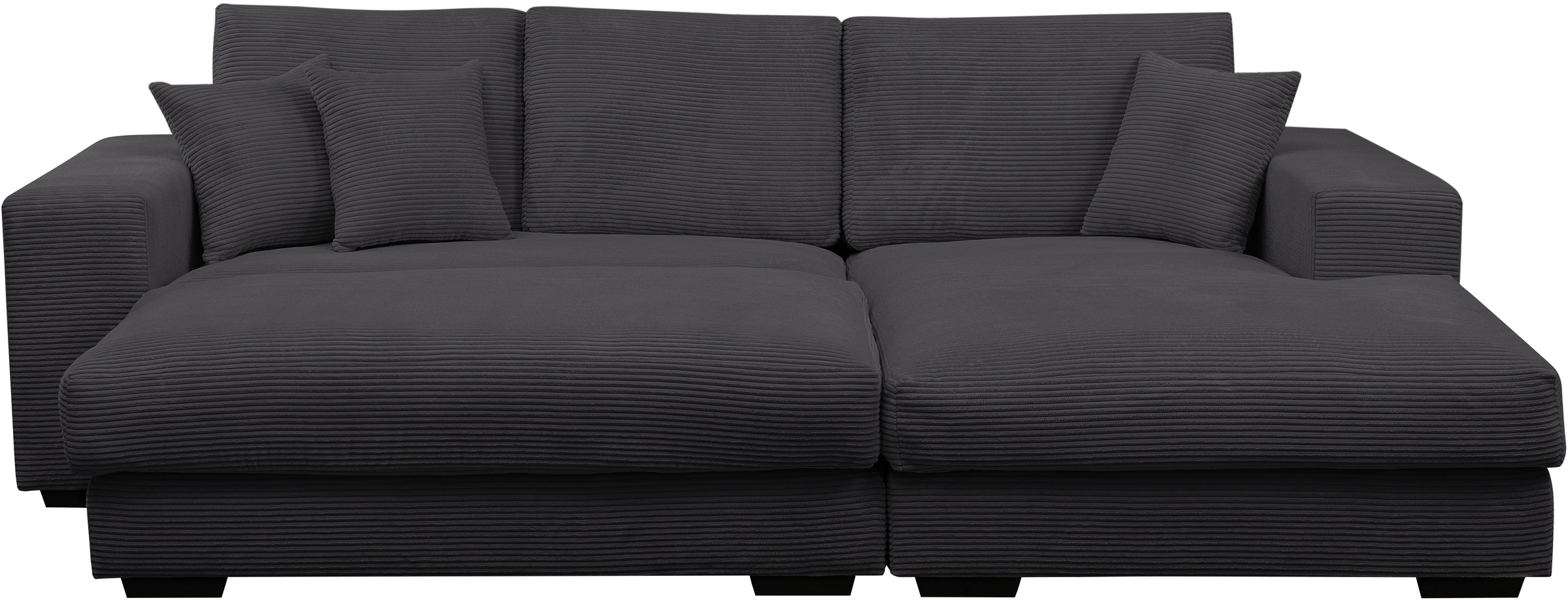 WERK2 Polstergarnitur "Eden L-Form + Hocker. Mega Couch Breite 286cm, Cord" günstig online kaufen