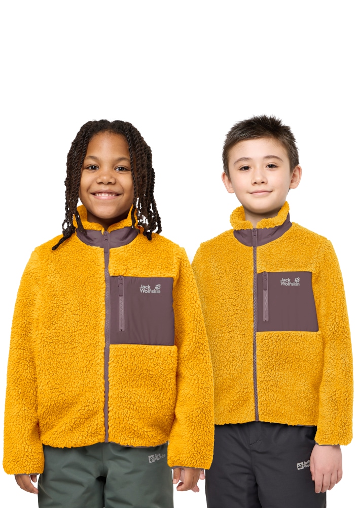 Jack Wolfskin Fleecejacke "ICE CURL JACKET K" Fleecejacke, kuschelig, warm und atmungsaktiv