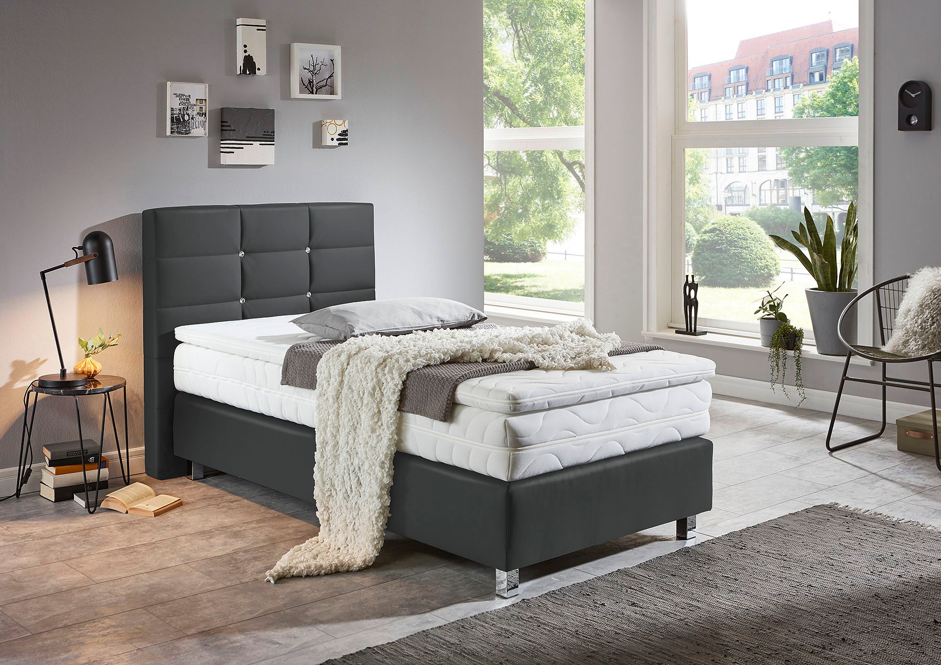 Westfalia Schlafkomfort Boxspringbett, mit Knöpfen in günstig online kaufen