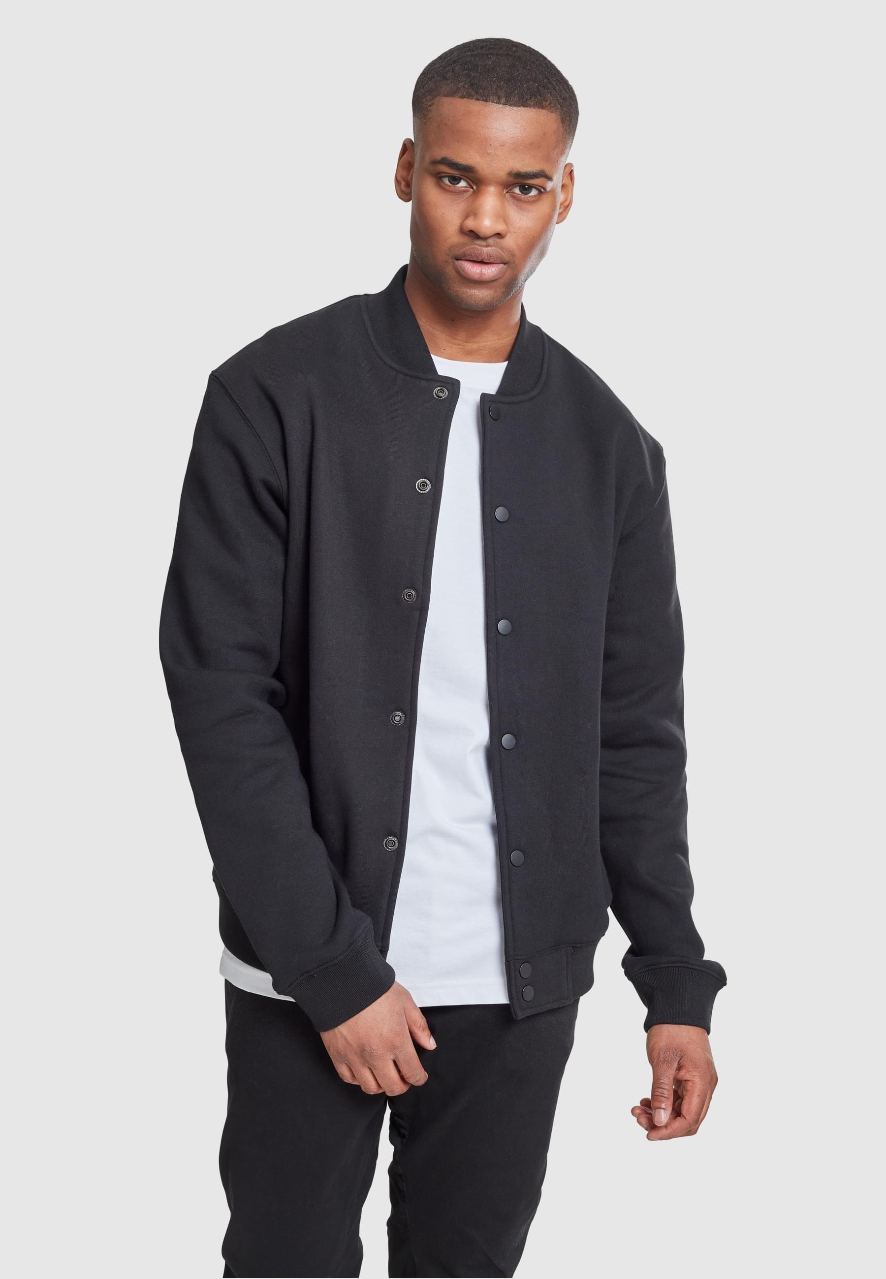 URBAN CLASSICS Collegejacke »Urban Classics Herren 2-tone College Sweatjacket«, (1 St.), ohne Kapuze