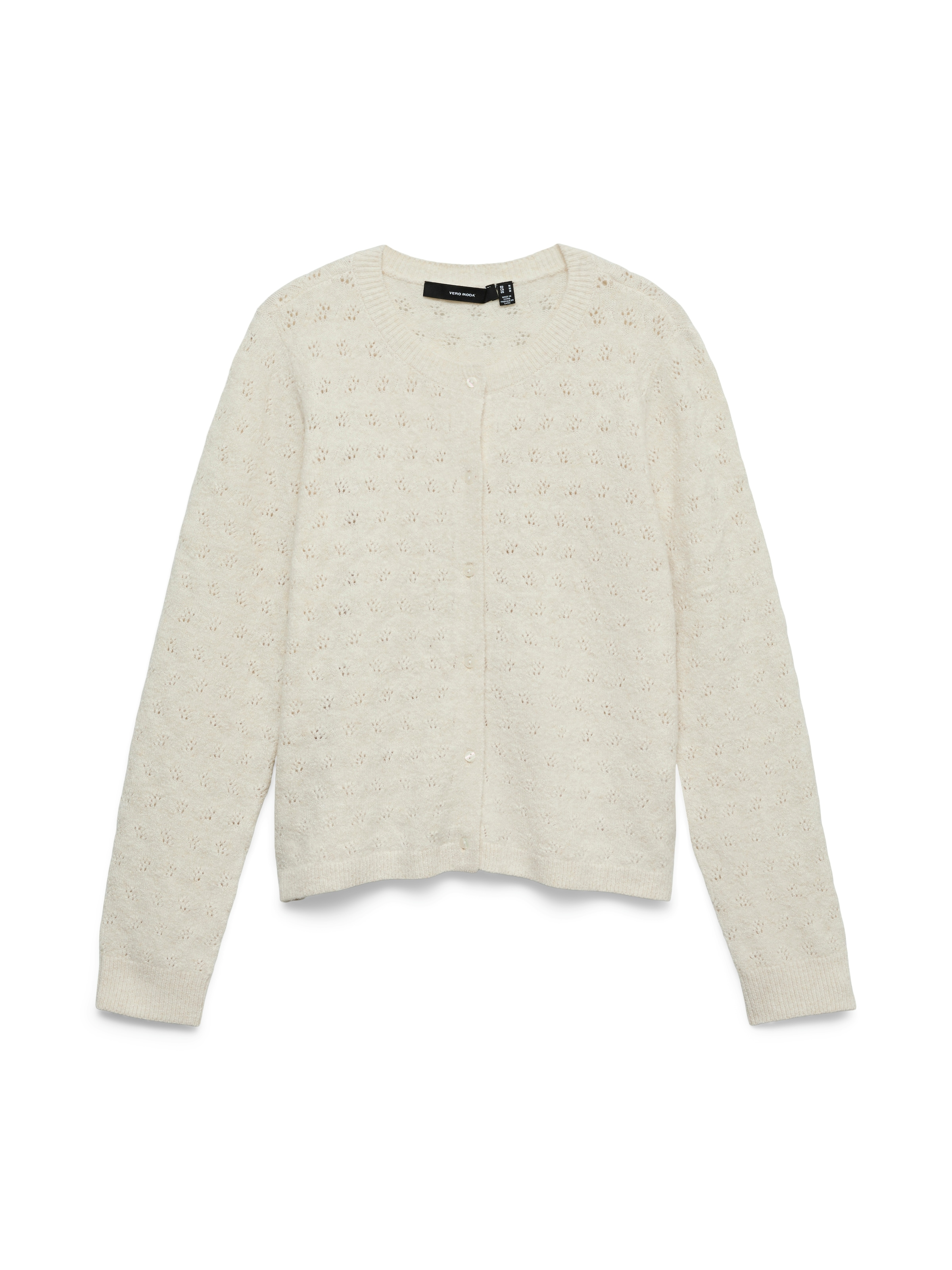 Vero Moda Strickjacke »VMDOFFY STITCH LS O-NECK CARDIGAN NOOS« Materialmix, regular fit