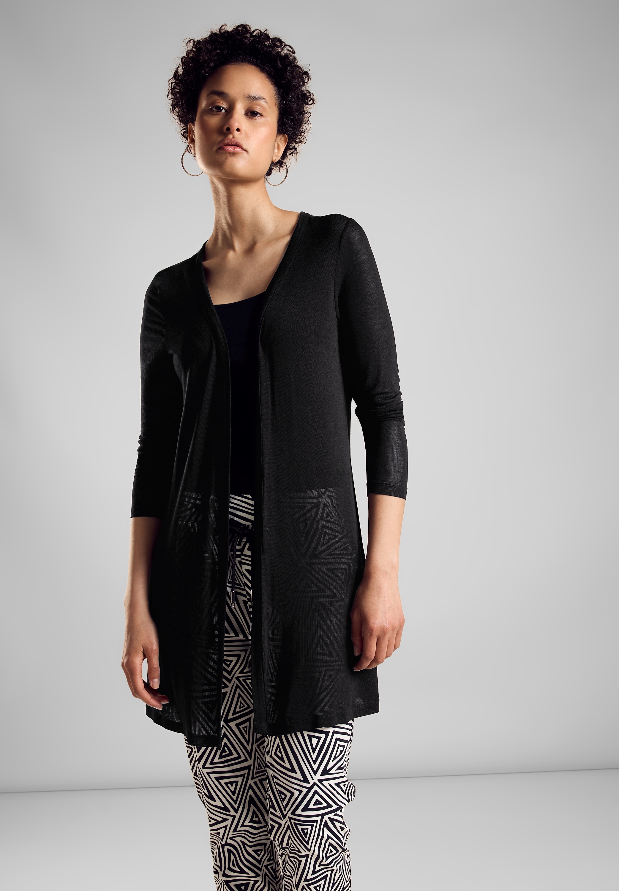 STREET ONE Cardigan, aus softem Materialmix