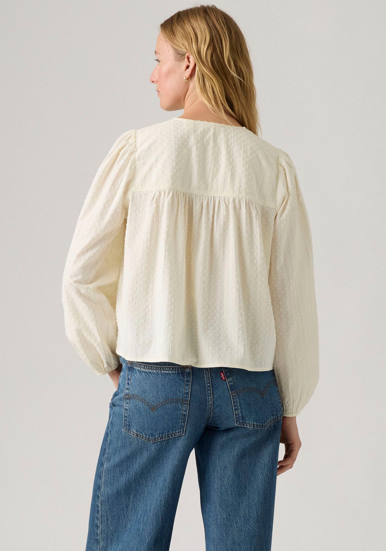 Levi's® Klassische Bluse »JOSEPHINE LS HOLI« mit elastischem Bund