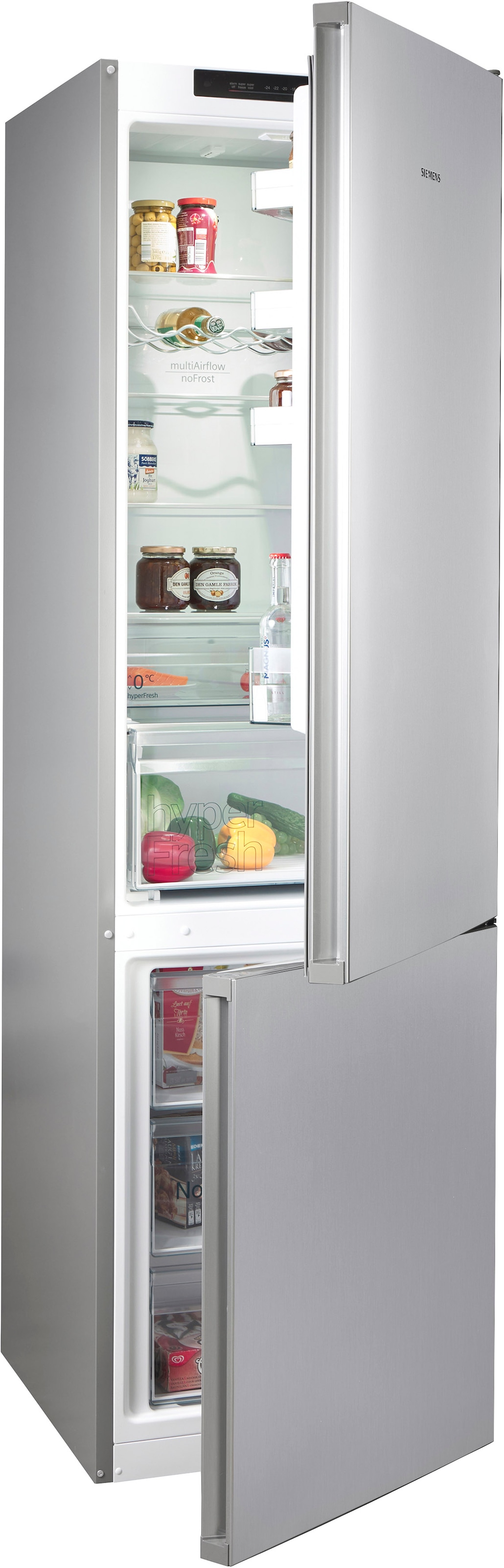 SIEMENS Kühl-/Gefrierkombination iQ300 "KG39N2LAF" 203 cm hoch 60 cm breit günstig online kaufen