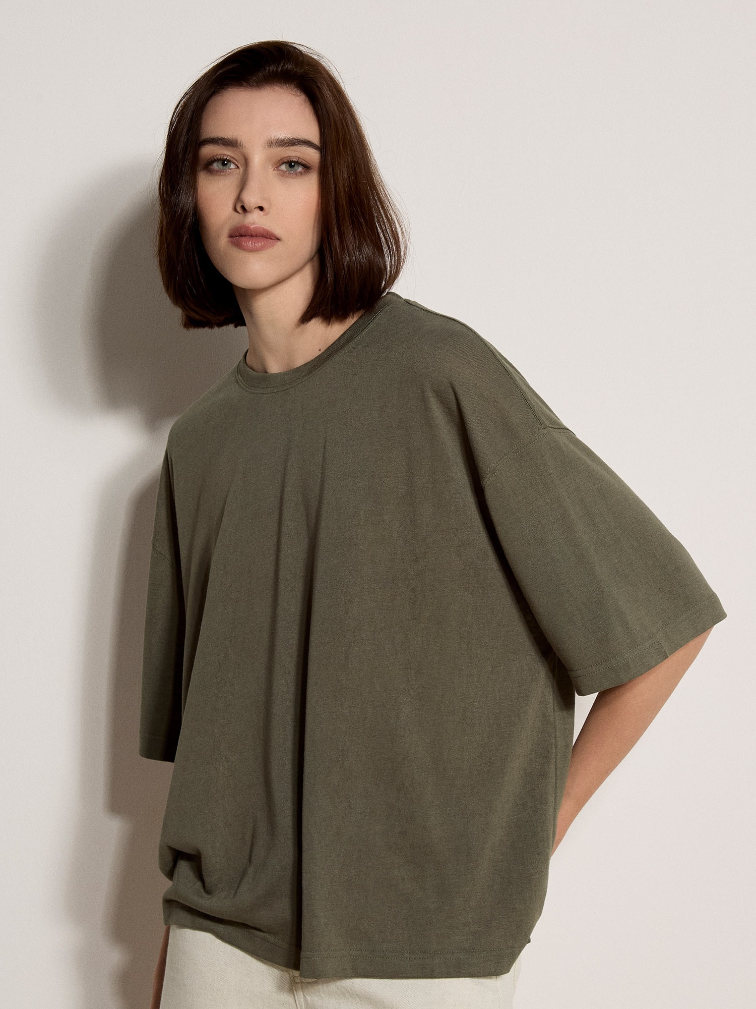 Apricot Oversize-Shirt "Jersey-Oversize-T-Shirt"