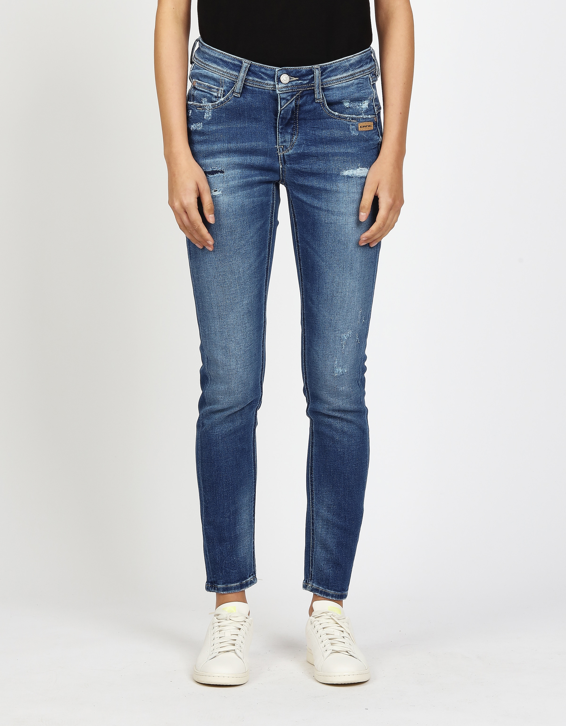 GANG Relax-fit-Jeans "94AMELIE", mit Used-Effekten günstig online kaufen