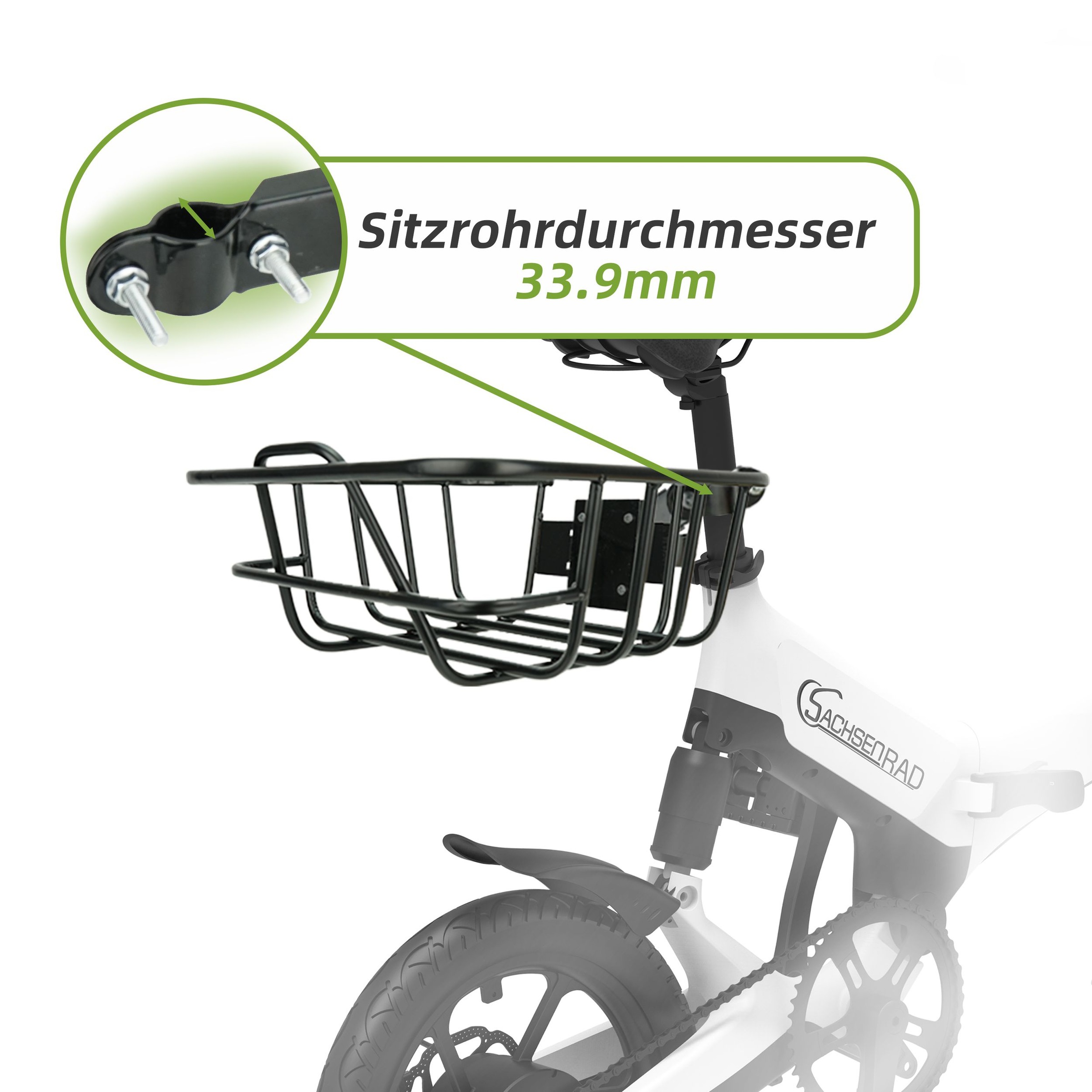 SachsenRad Fahrradkorb »Pro für SachsenRAD F11 F12«