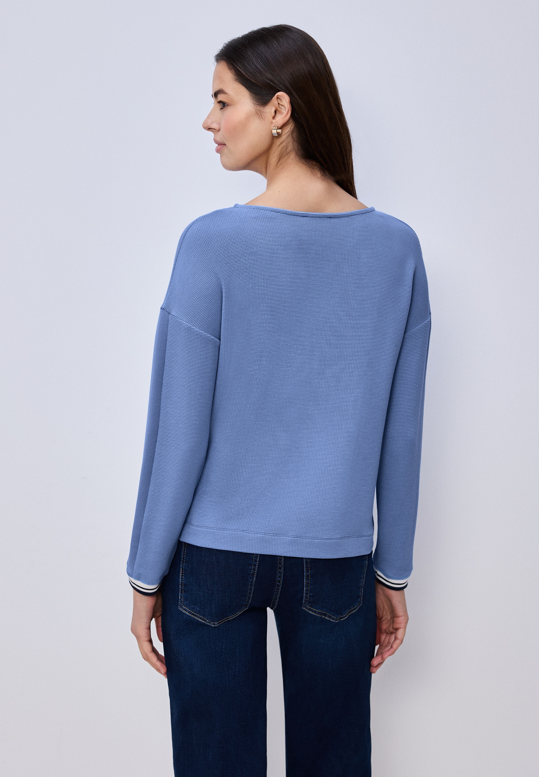 STREET ONE Langarmshirt mit U-Boot-Ausschnitt günstig online kaufen