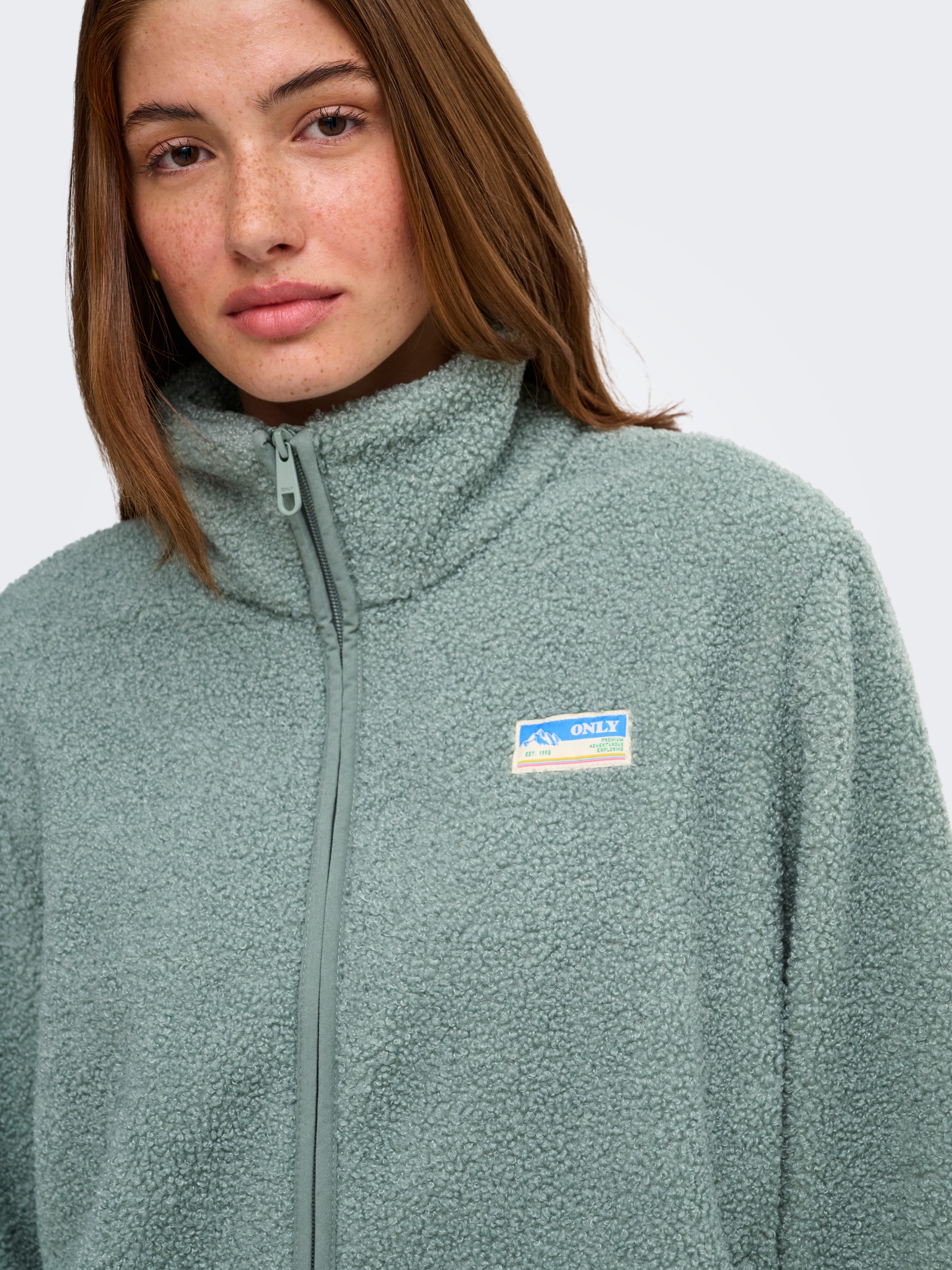 ONLY Plüschjacke »ONLEVA LIFE TEDDY JACKET CC OTW« ohne Kapuze Kunstfaser,
