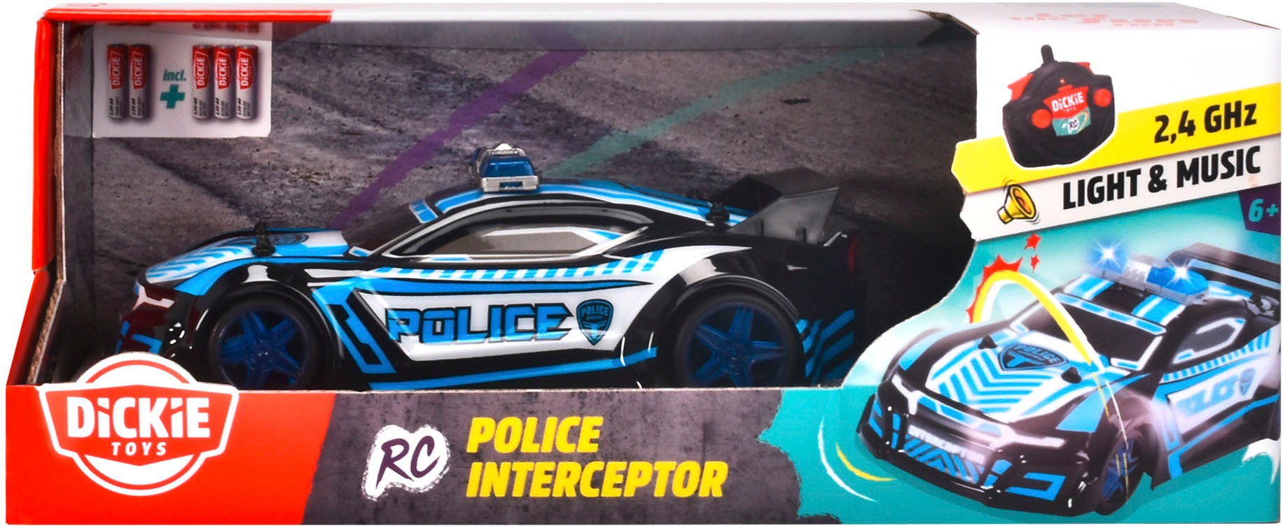 Dickie Toys RC-Auto »Police Interceptor«, mit Licht und Sound