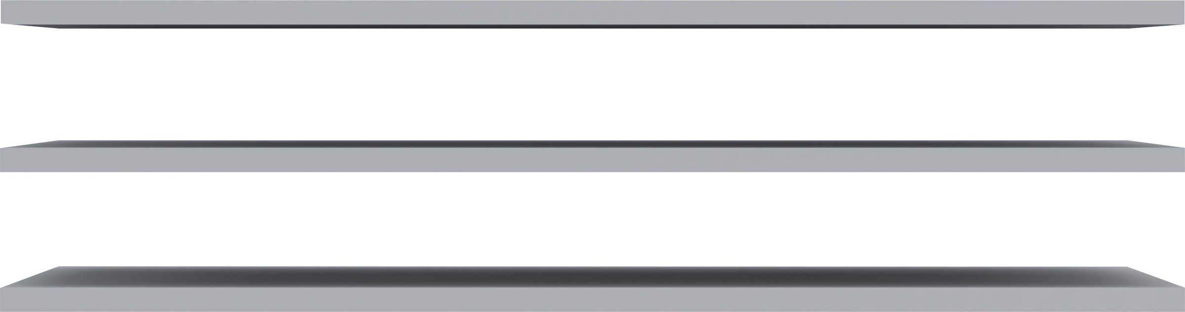 Einlegeboden FORTE, B:122,2cm H:2,2cm T:42cm, grau, Holzwerkstoff, Einlegeböden, 3-teiliges Set