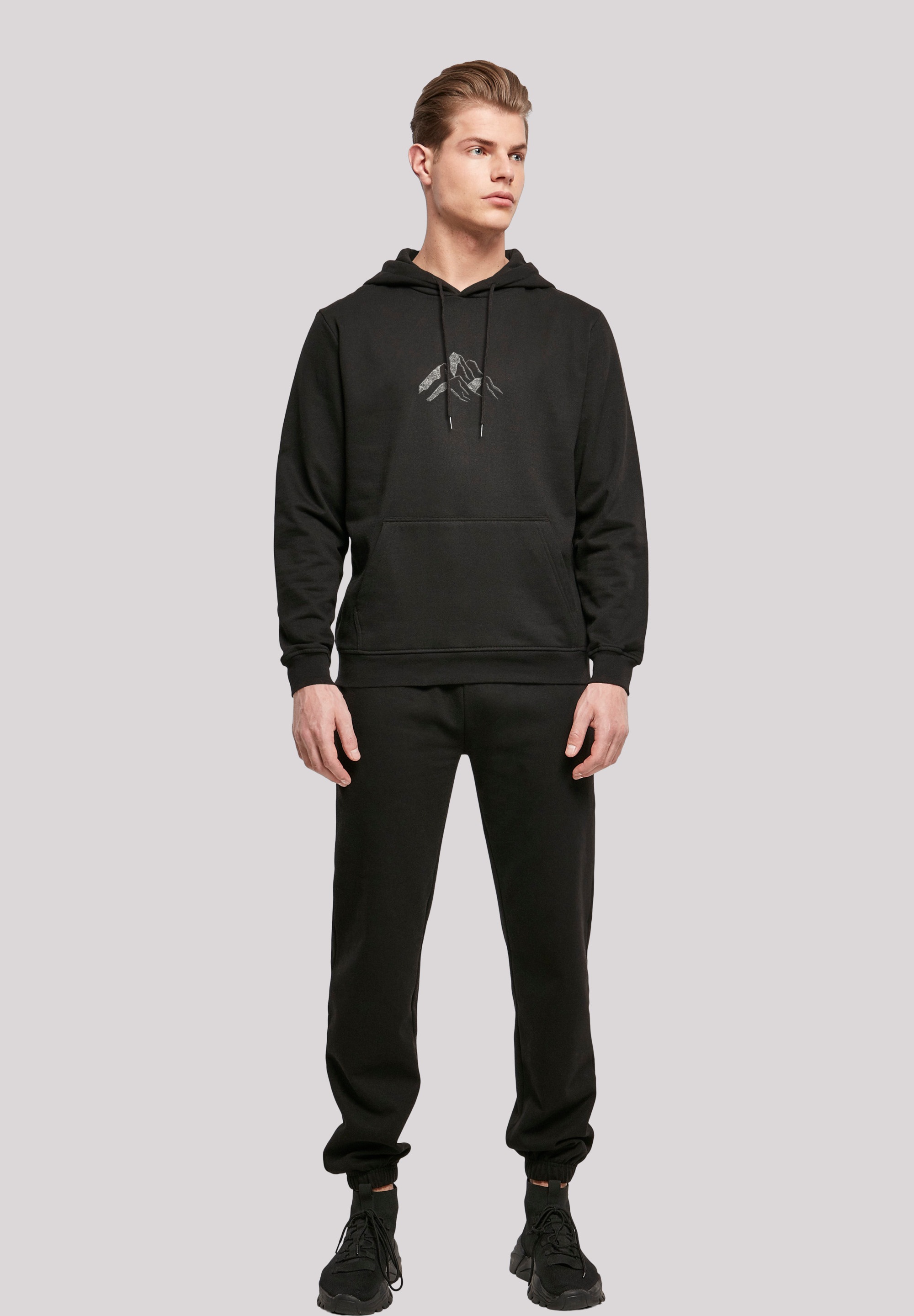 F4NT4STIC Kapuzenpullover »Mountain Berge Urlaub Winter Schnee Ski«, Print